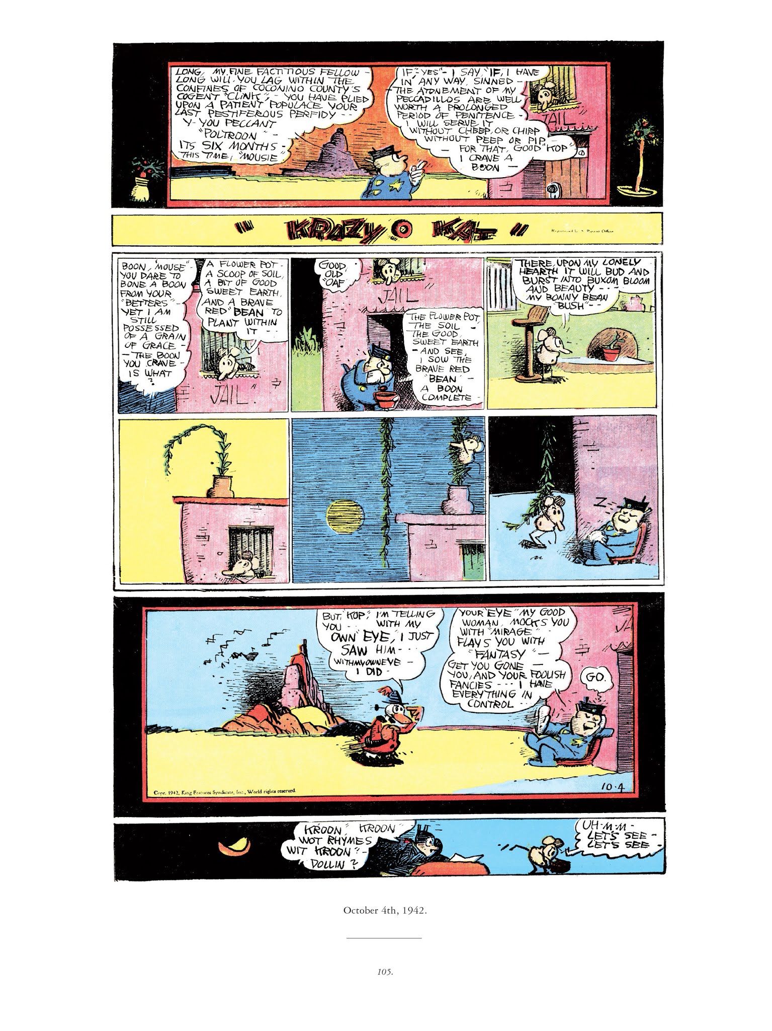Read online Krazy & Ignatz comic -  Issue # TPB 12 - 104