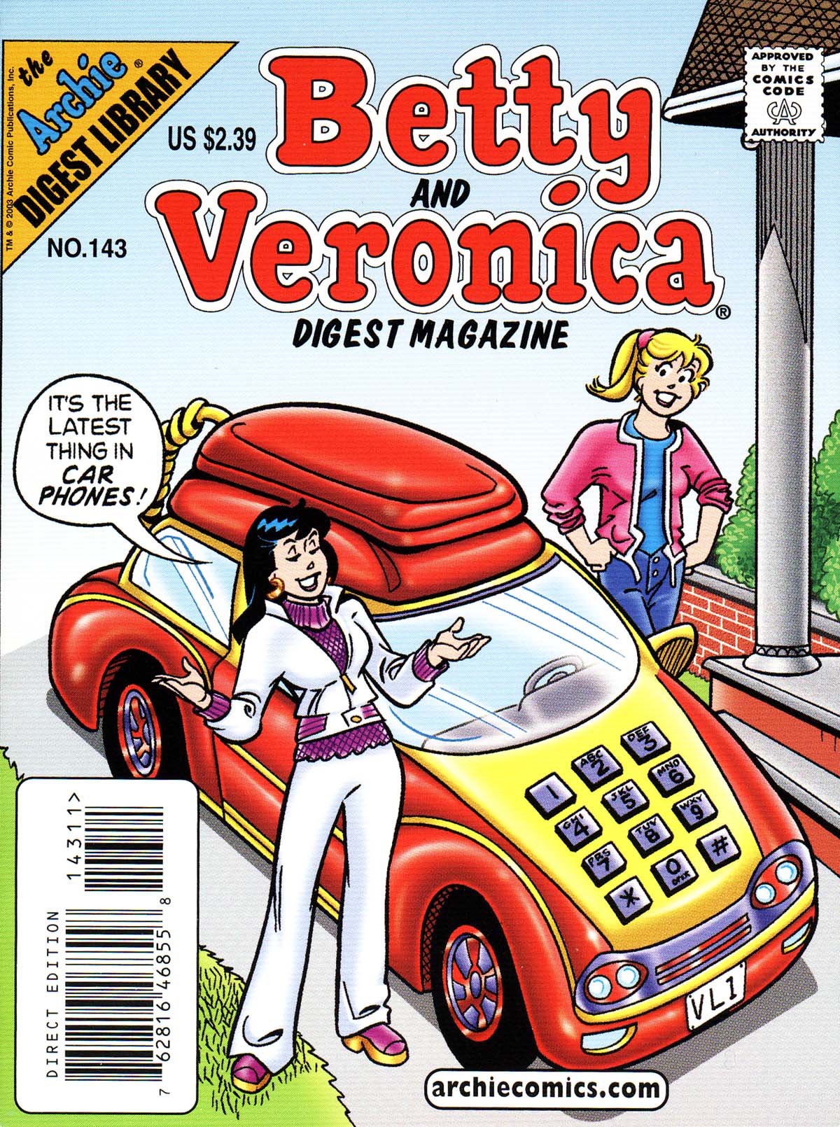 Read online Betty and Veronica Digest Magazine comic -  Issue #143 - 1