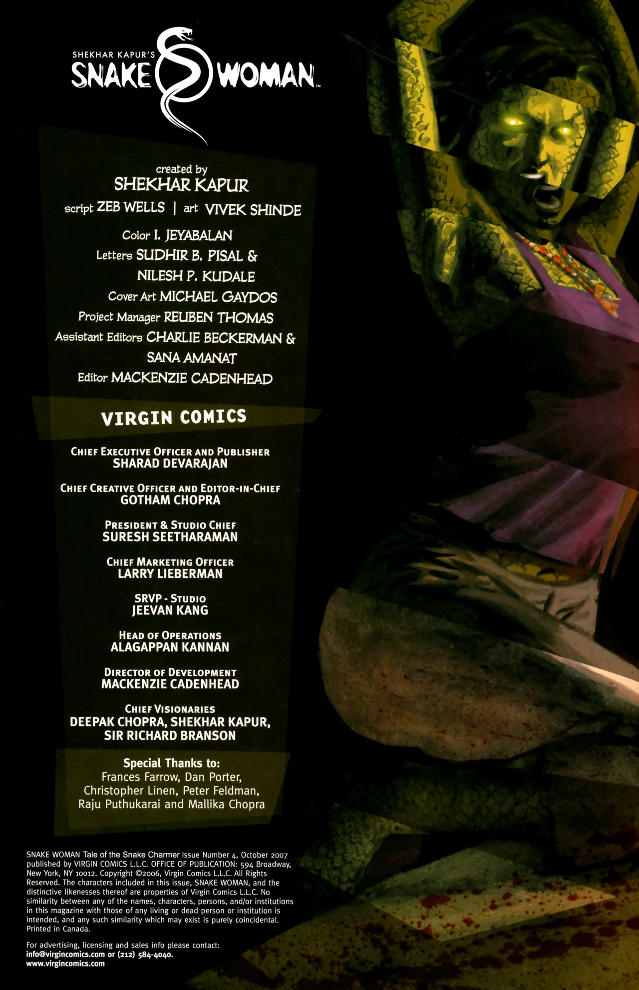 Read online Snake Woman Tale of the Snake Charmer comic -  Issue #4 - 2