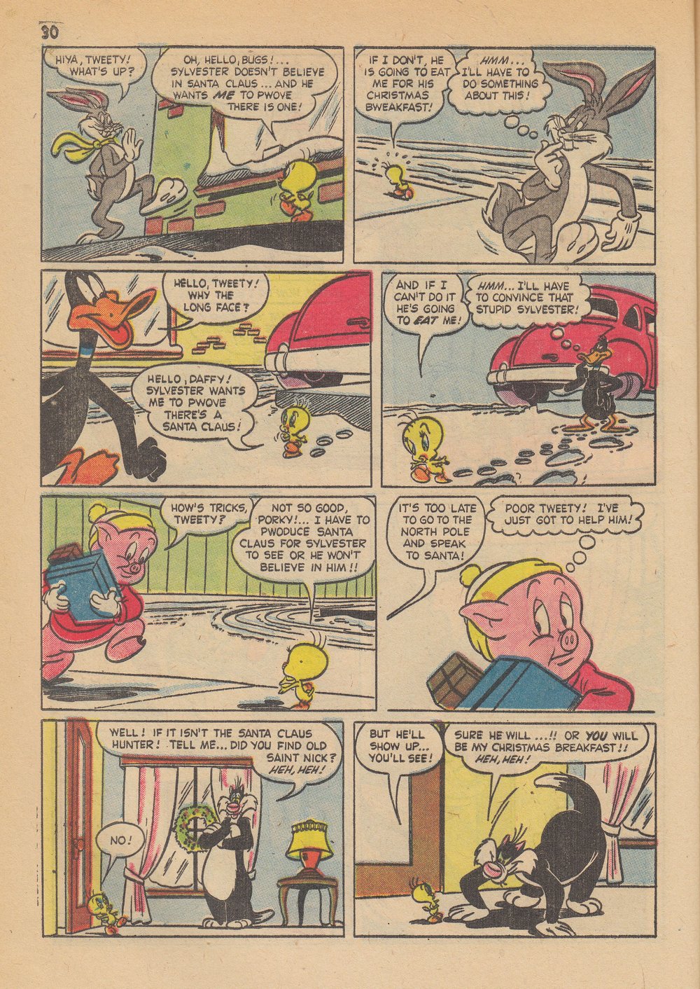 Read online Bugs Bunny's Christmas Funnies comic -  Issue # TPB 6 - 32