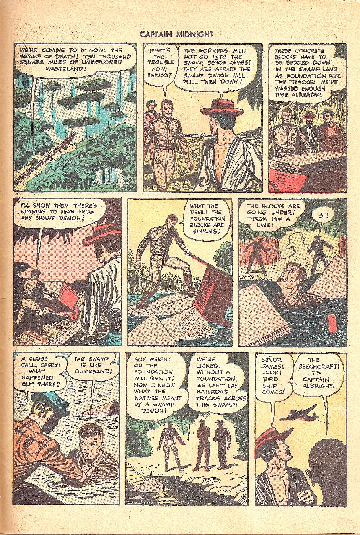 Read online Captain Midnight (1942) comic -  Issue #39 - 42