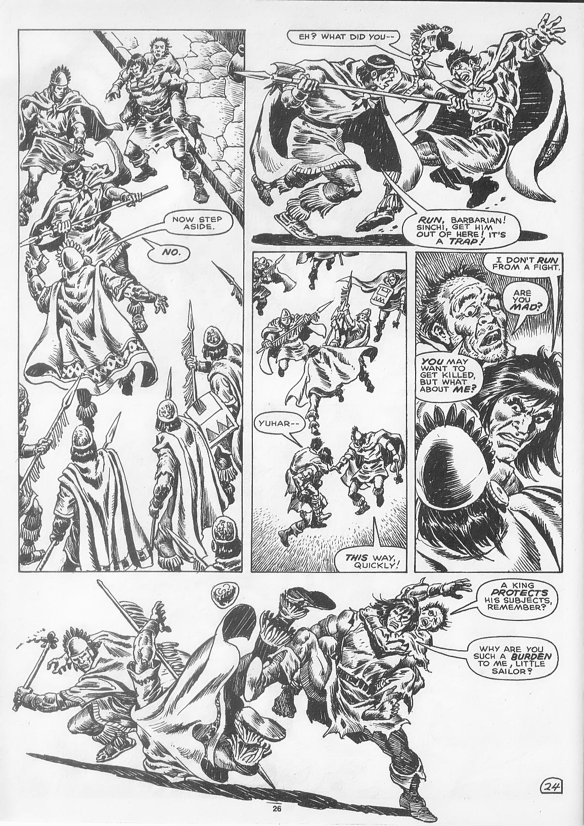 Read online The Savage Sword Of Conan comic -  Issue #166 - 28