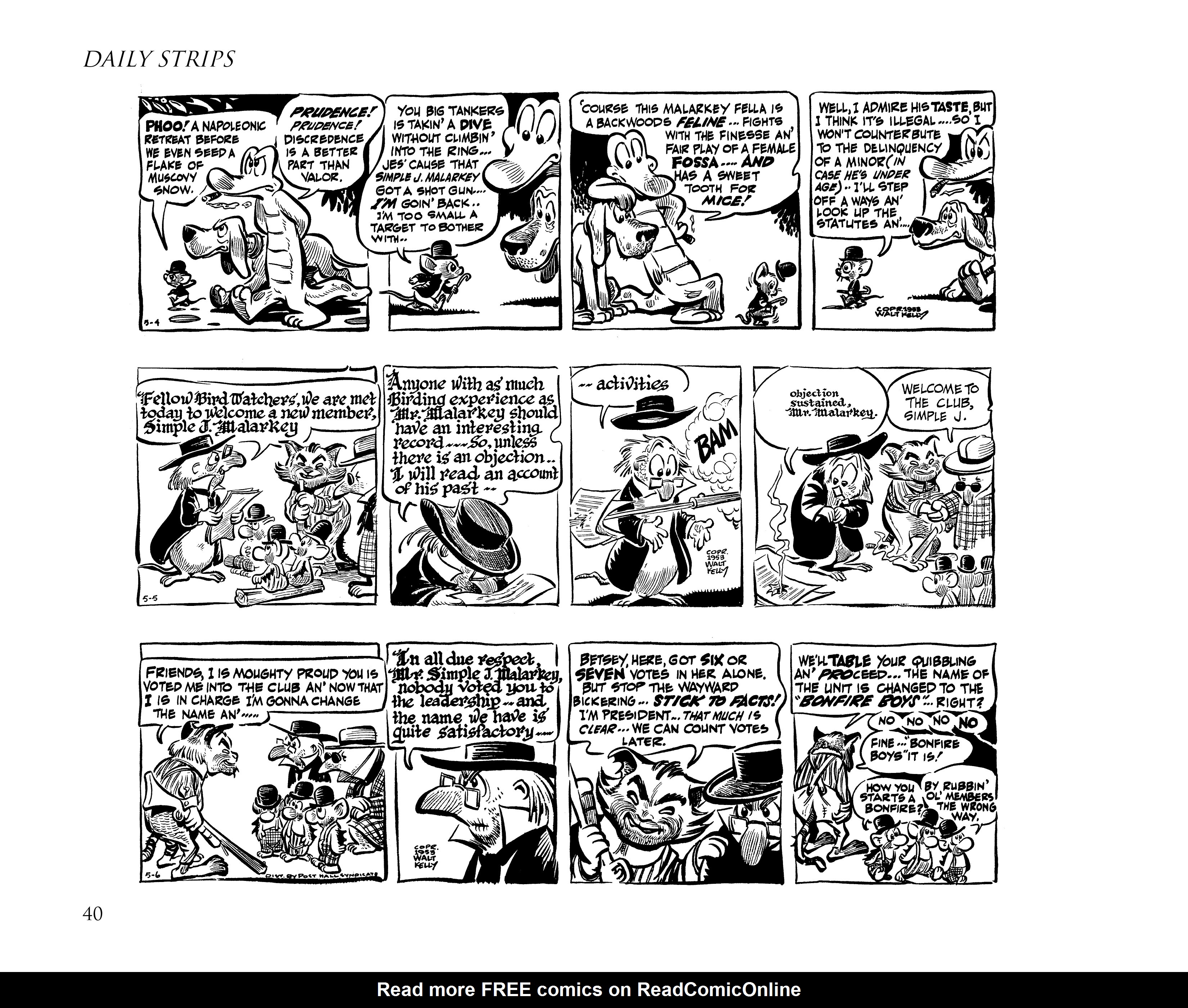 Read online Pogo by Walt Kelly: The Complete Syndicated Comic Strips comic -  Issue # TPB 3 (Part 1) - 52