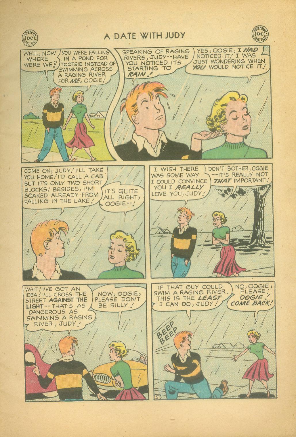 Read online A Date with Judy comic -  Issue #57 - 7