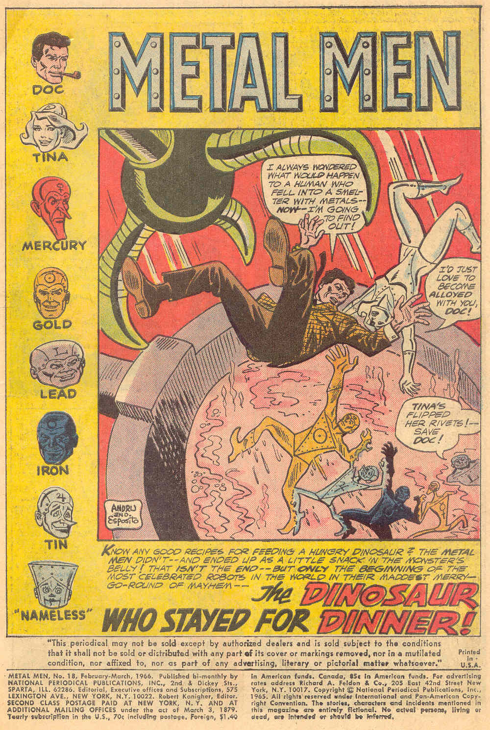 Read online Metal Men (1963) comic -  Issue #18 - 3