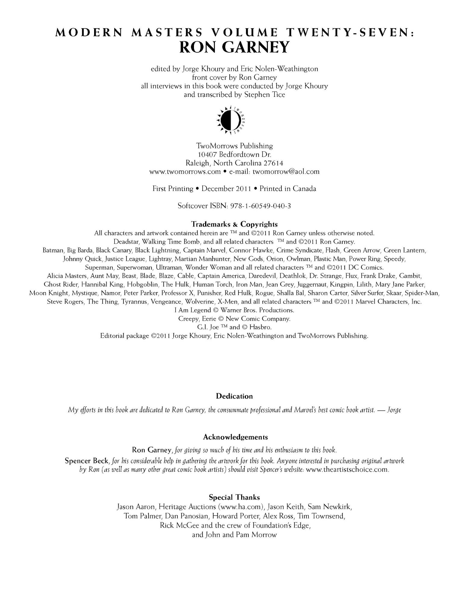 Read online Modern Masters comic -  Issue #27 - 4