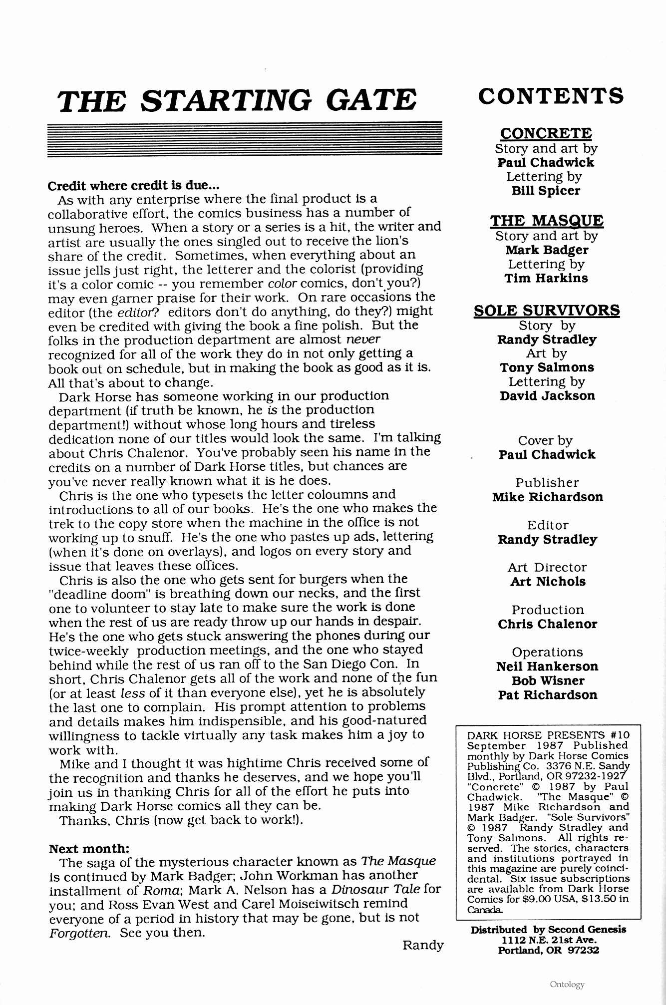 Read online Dark Horse Presents (1986) comic -  Issue #10 - 2