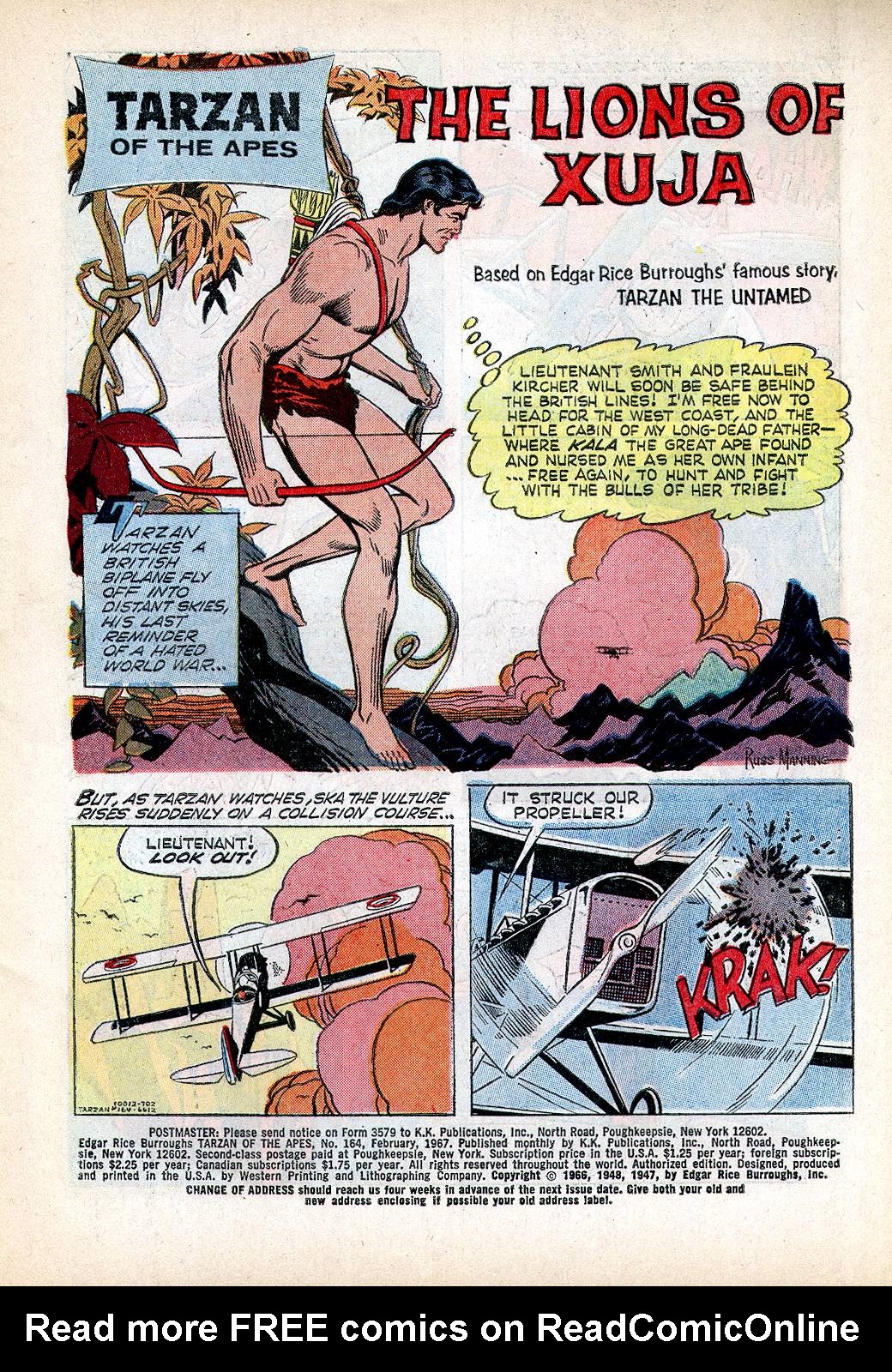 Read online Tarzan (1962) comic -  Issue #164 - 3