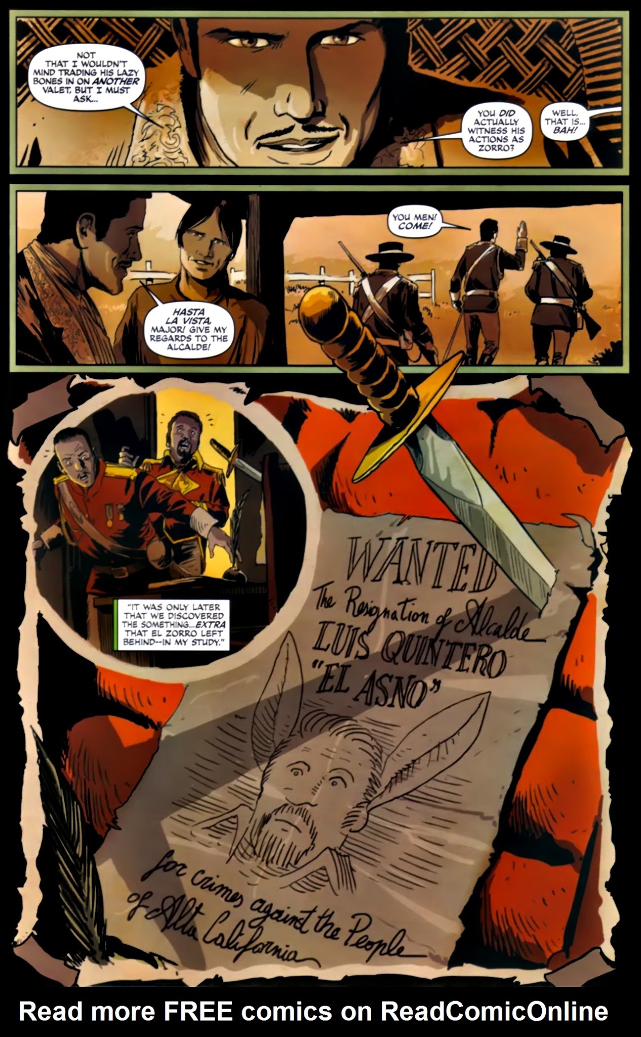 Read online Zorro (2008) comic -  Issue #19 - 21