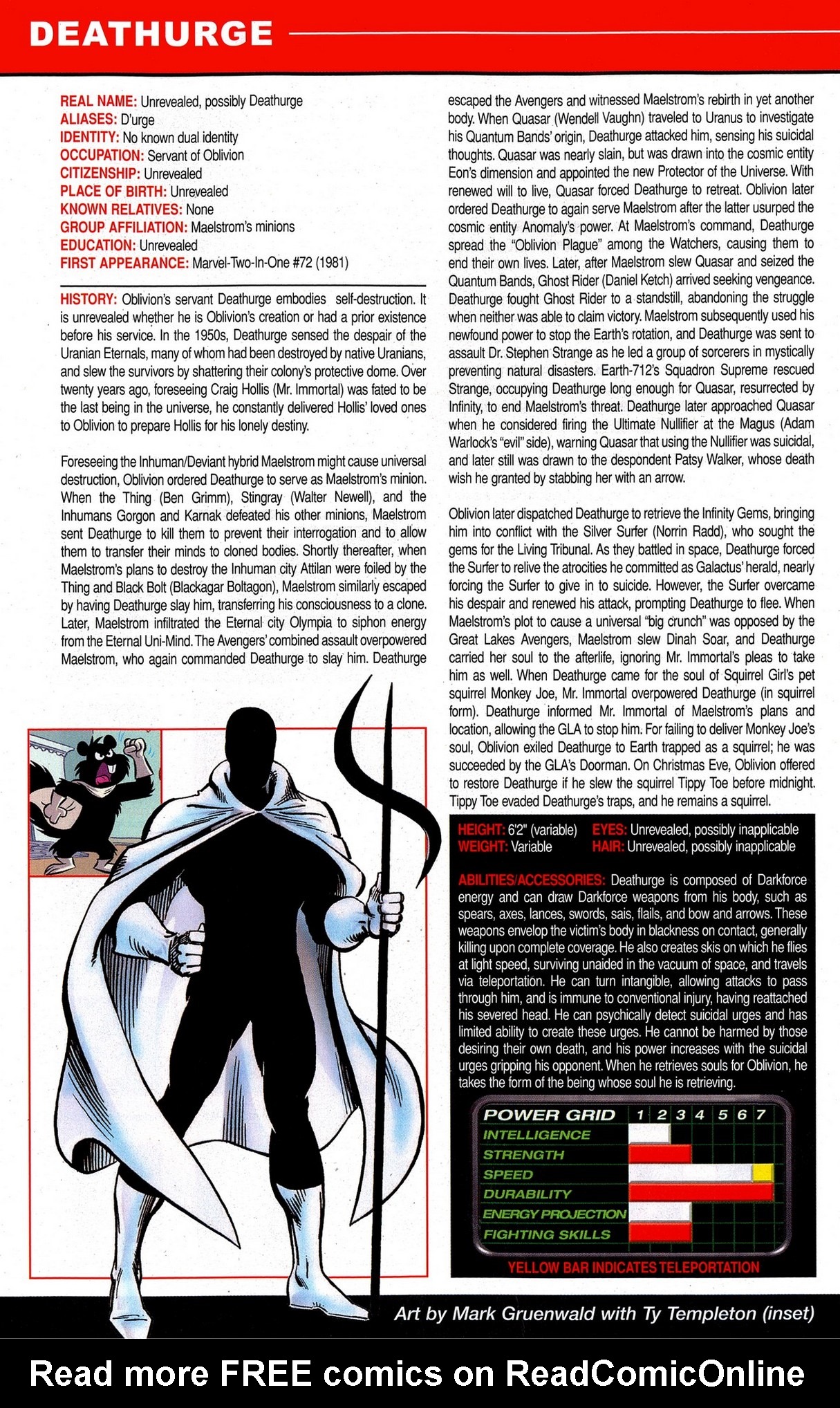 Read online Official Handbook of the Marvel Universe A To Z Update comic -  Issue #2 - 12