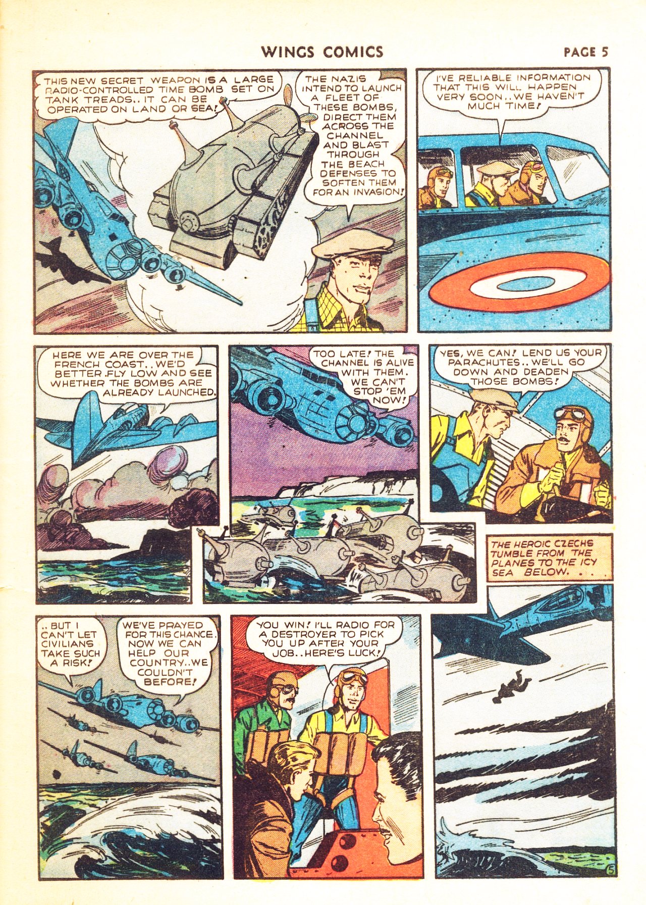 Read online Wings Comics comic -  Issue #8 - 7