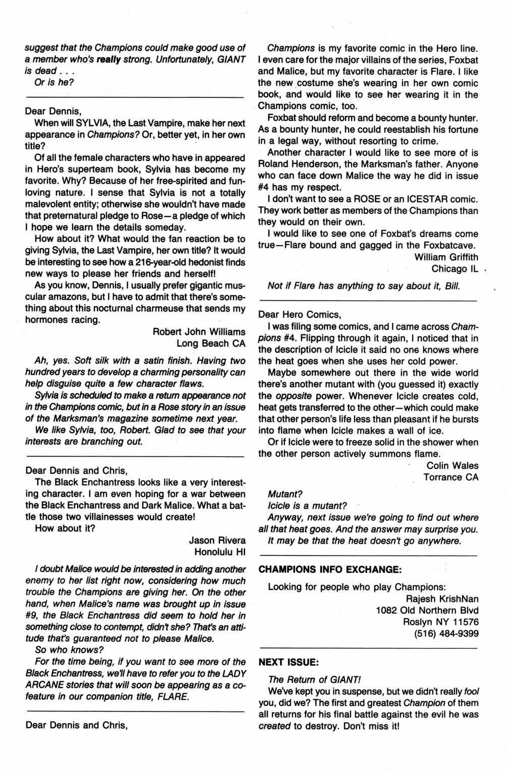 Read online Champions (1987) comic -  Issue #12 - 33