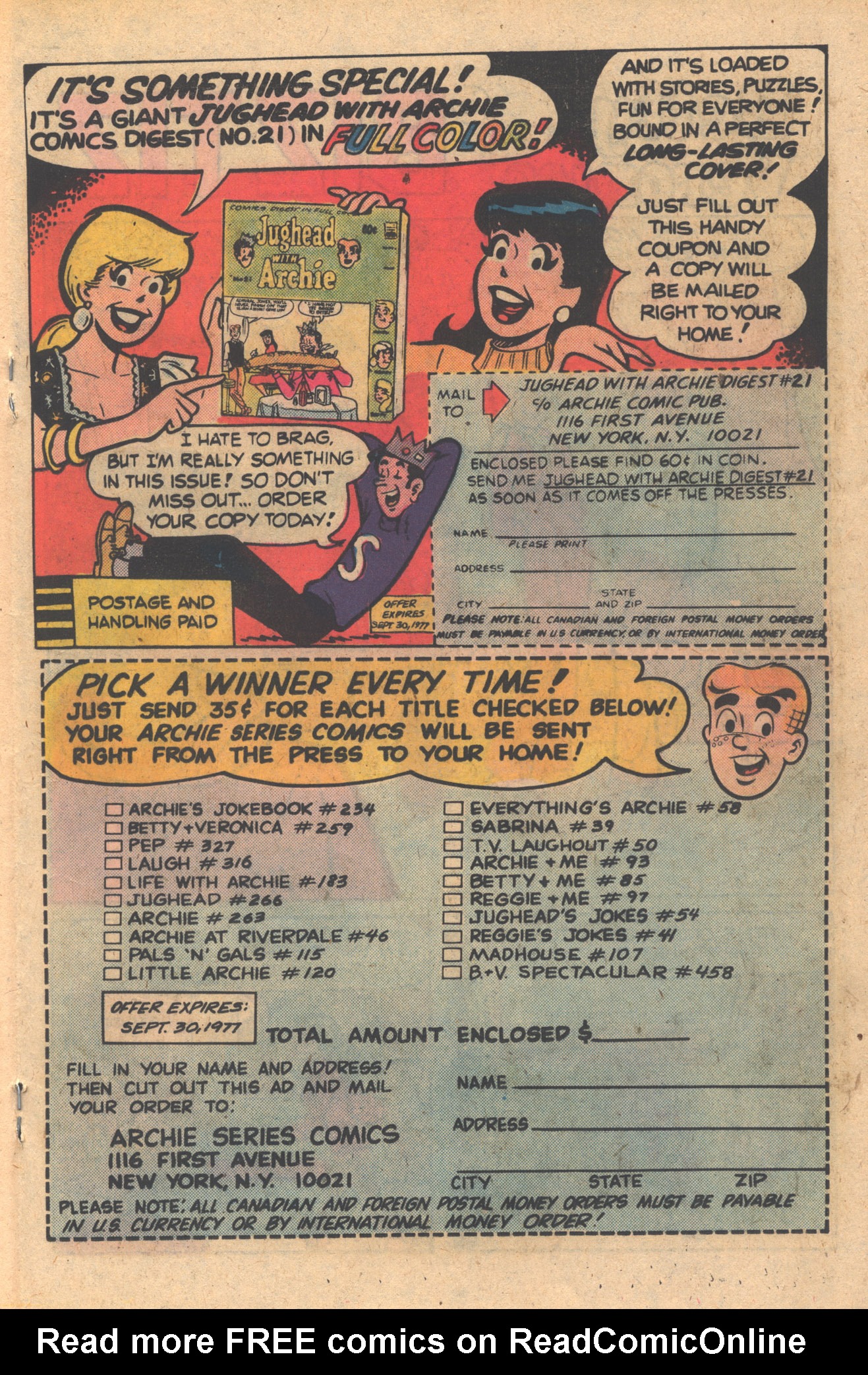 Read online Archie Giant Series Magazine comic -  Issue #458 - 19