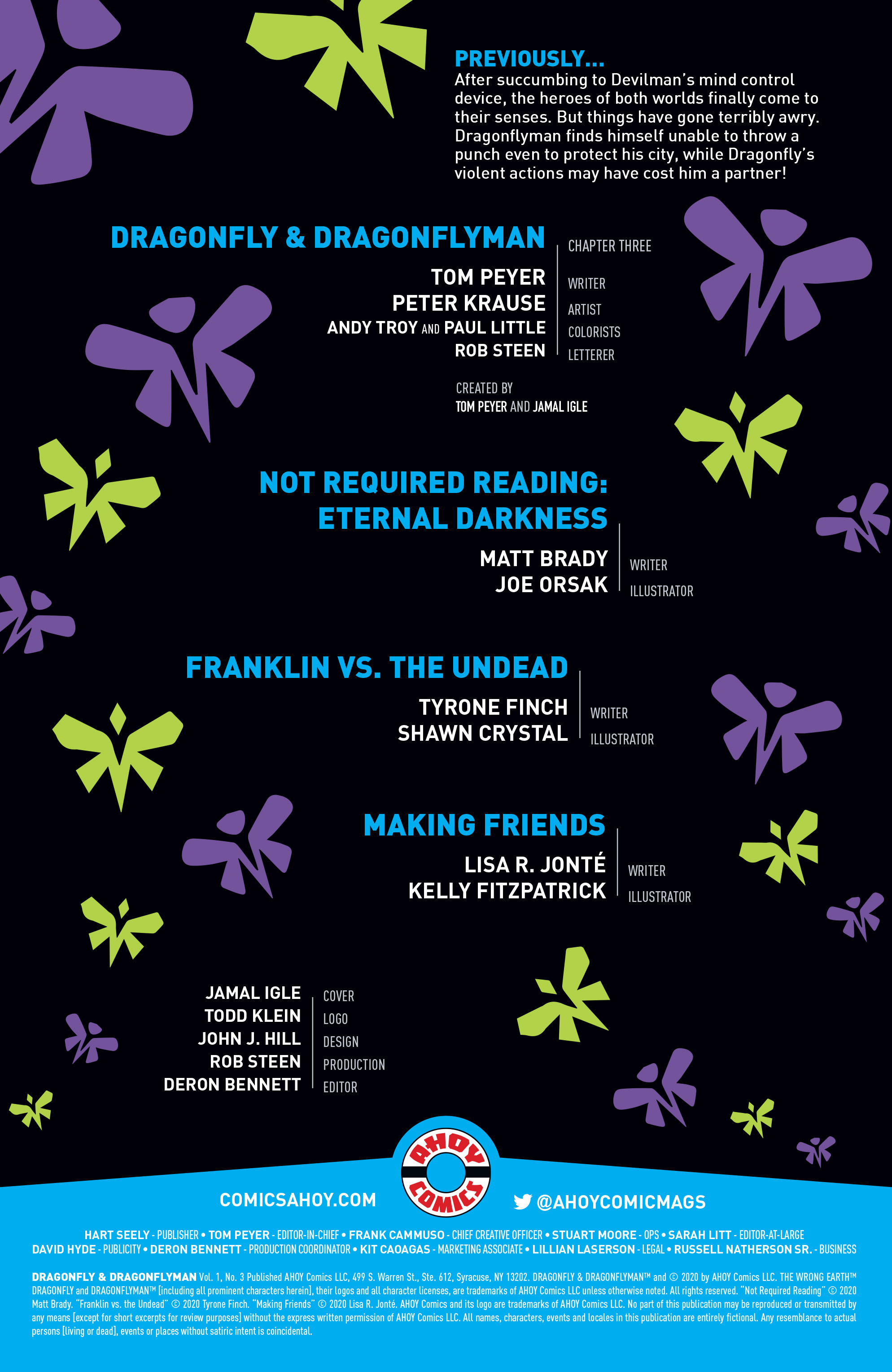 Read online Dragonfly & Dragonflyman comic -  Issue #3 - 2