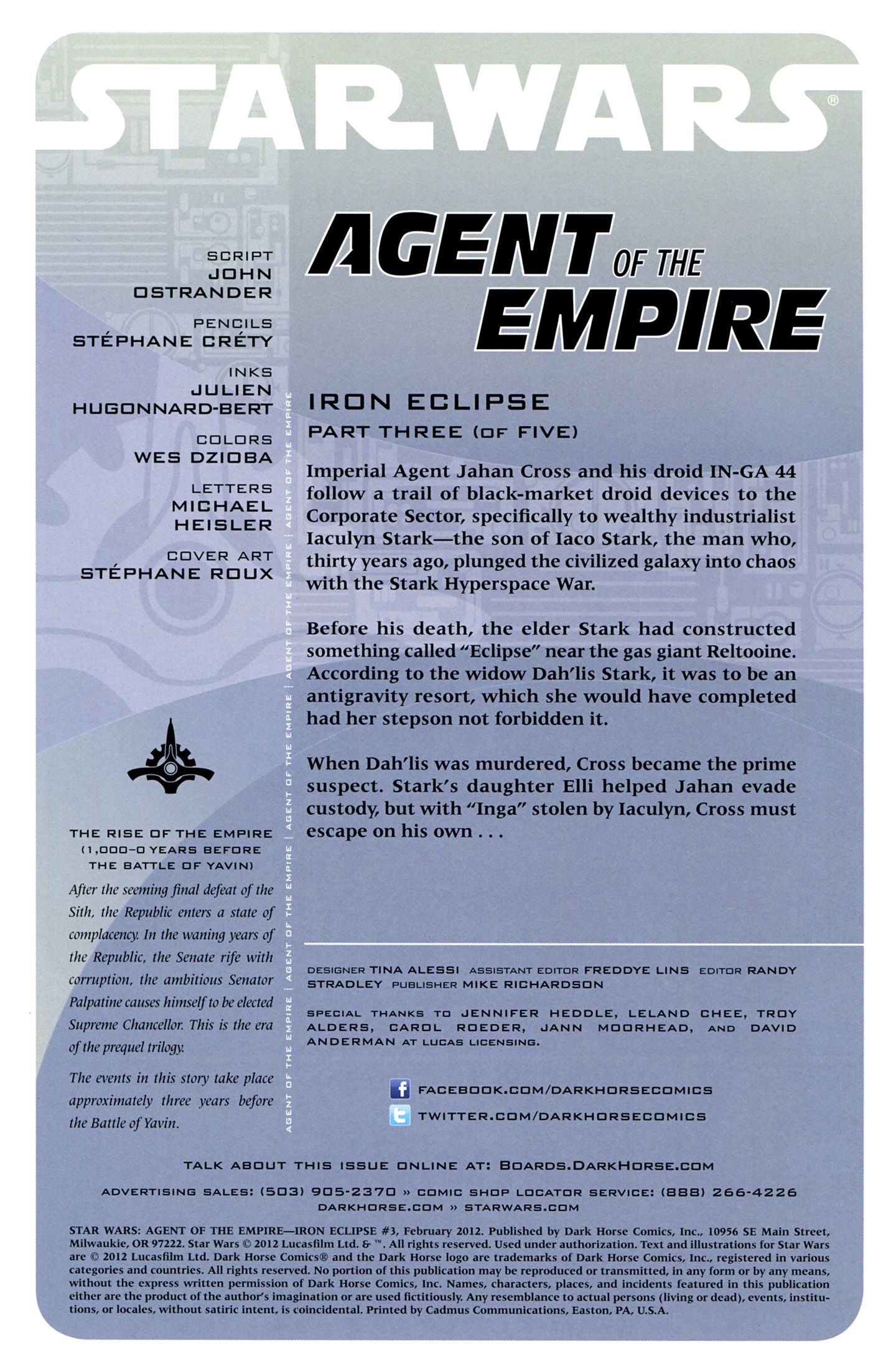 Read online Star Wars: Agent Of The Empire - Iron Eclipse comic -  Issue #3 - 3
