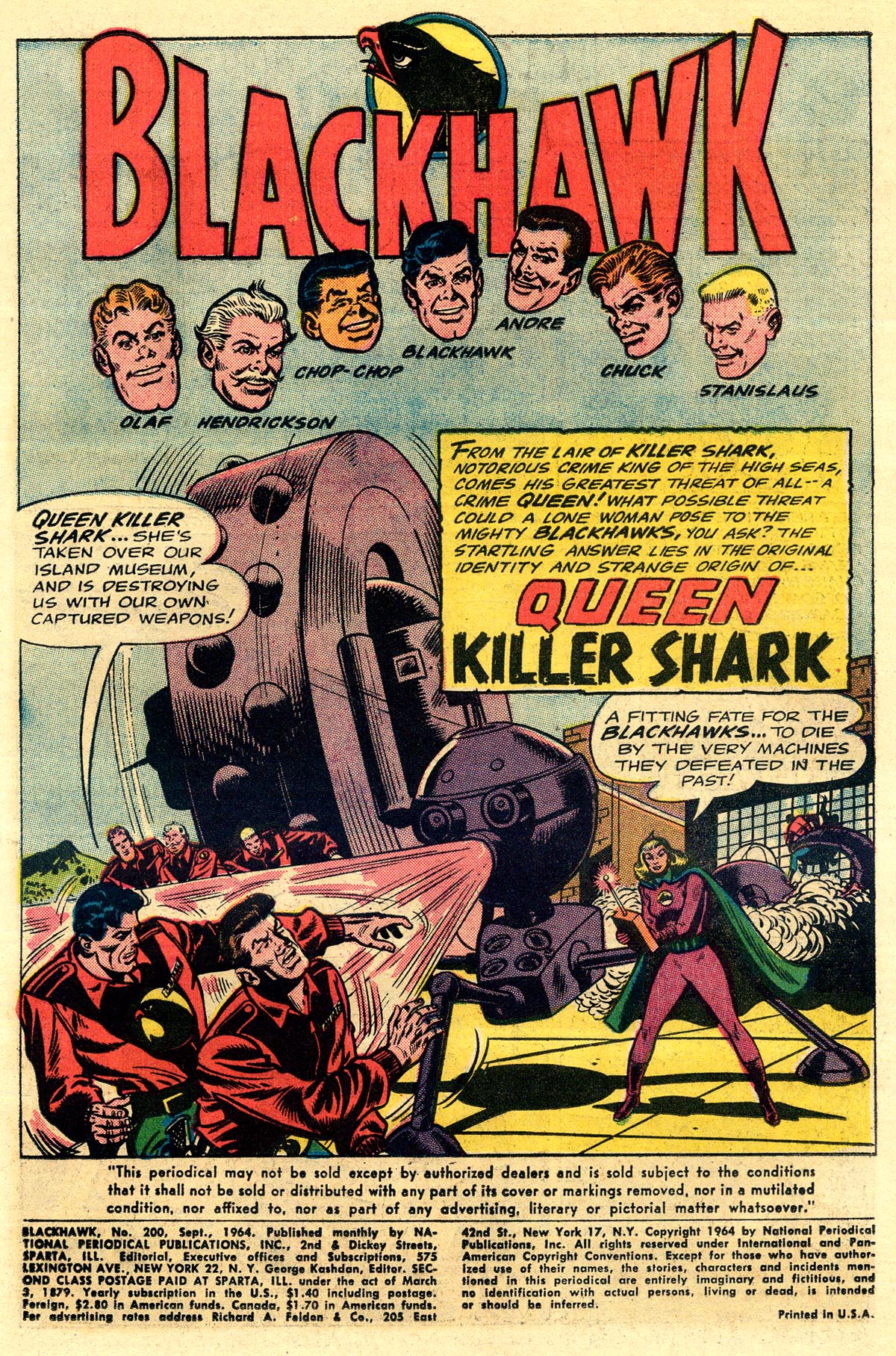 Read online Blackhawk (1957) comic -  Issue #200 - 3