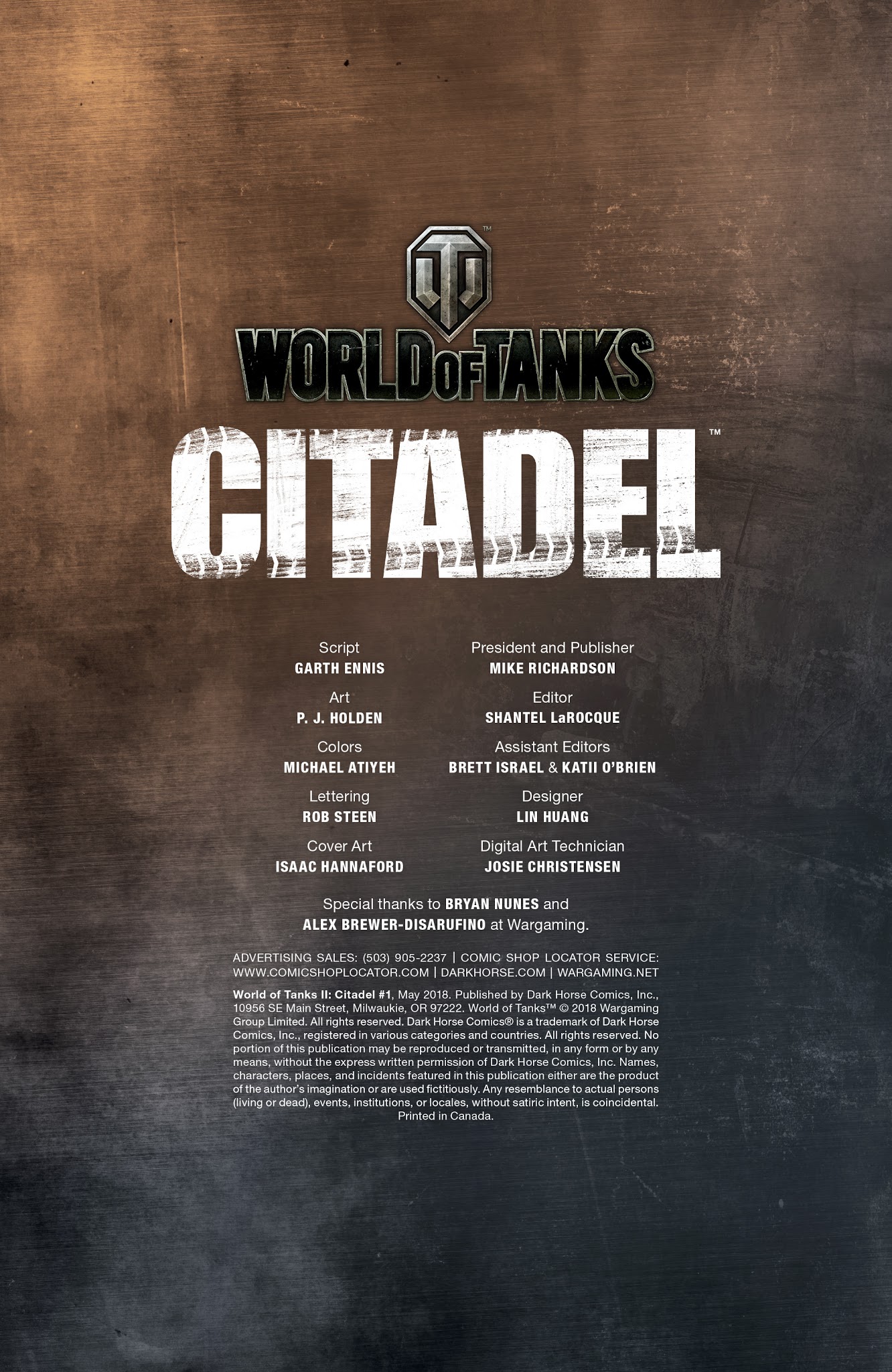 Read online World of Tanks II: Citadel comic -  Issue #1 - 2