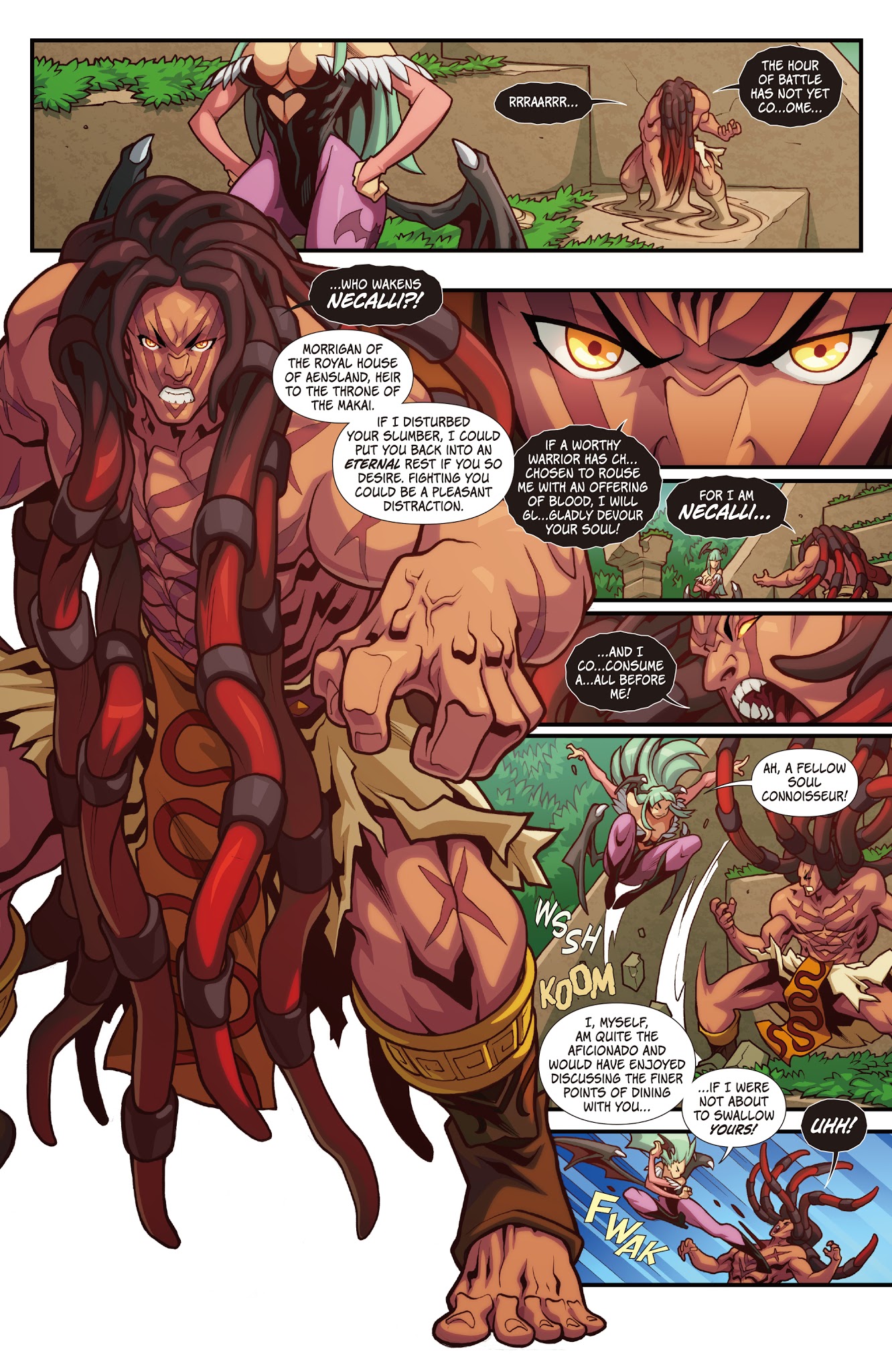 Read online Street Fighter VS Darkstalkers comic -  Issue #3 - 9