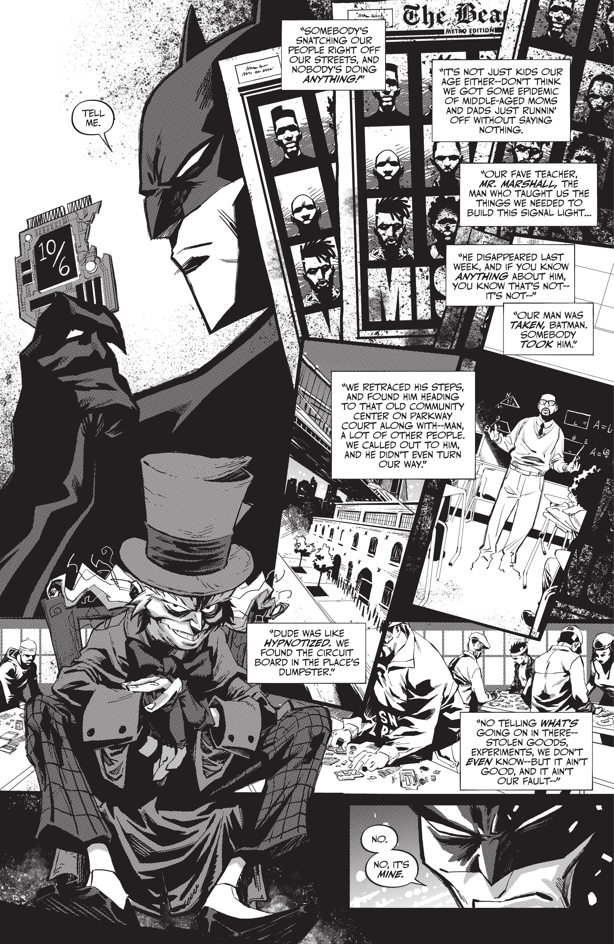 Read online Batman Black & White comic -  Issue #6 - 7