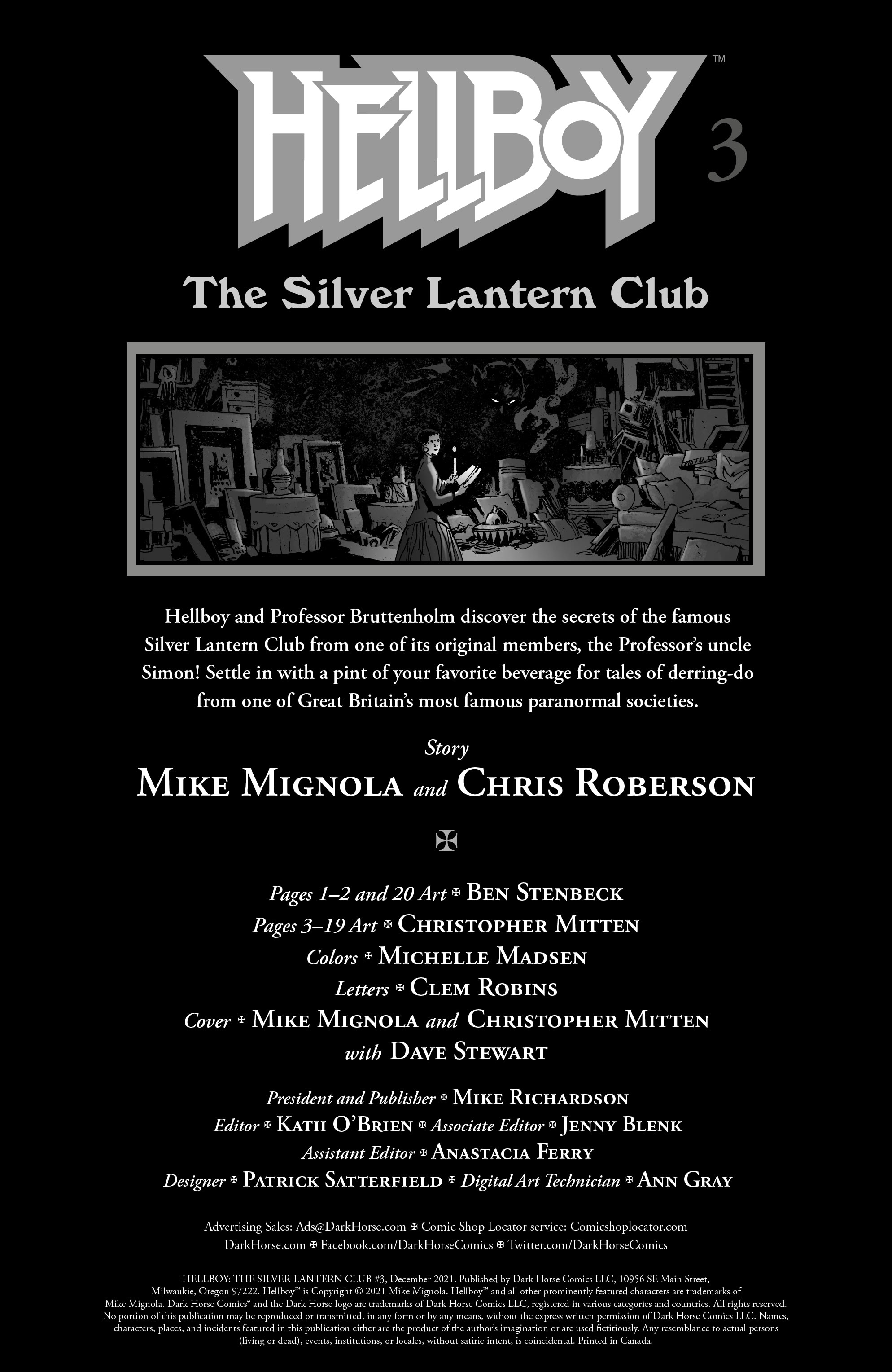 Read online Hellboy: The Silver Lantern Club comic -  Issue #3 - 2