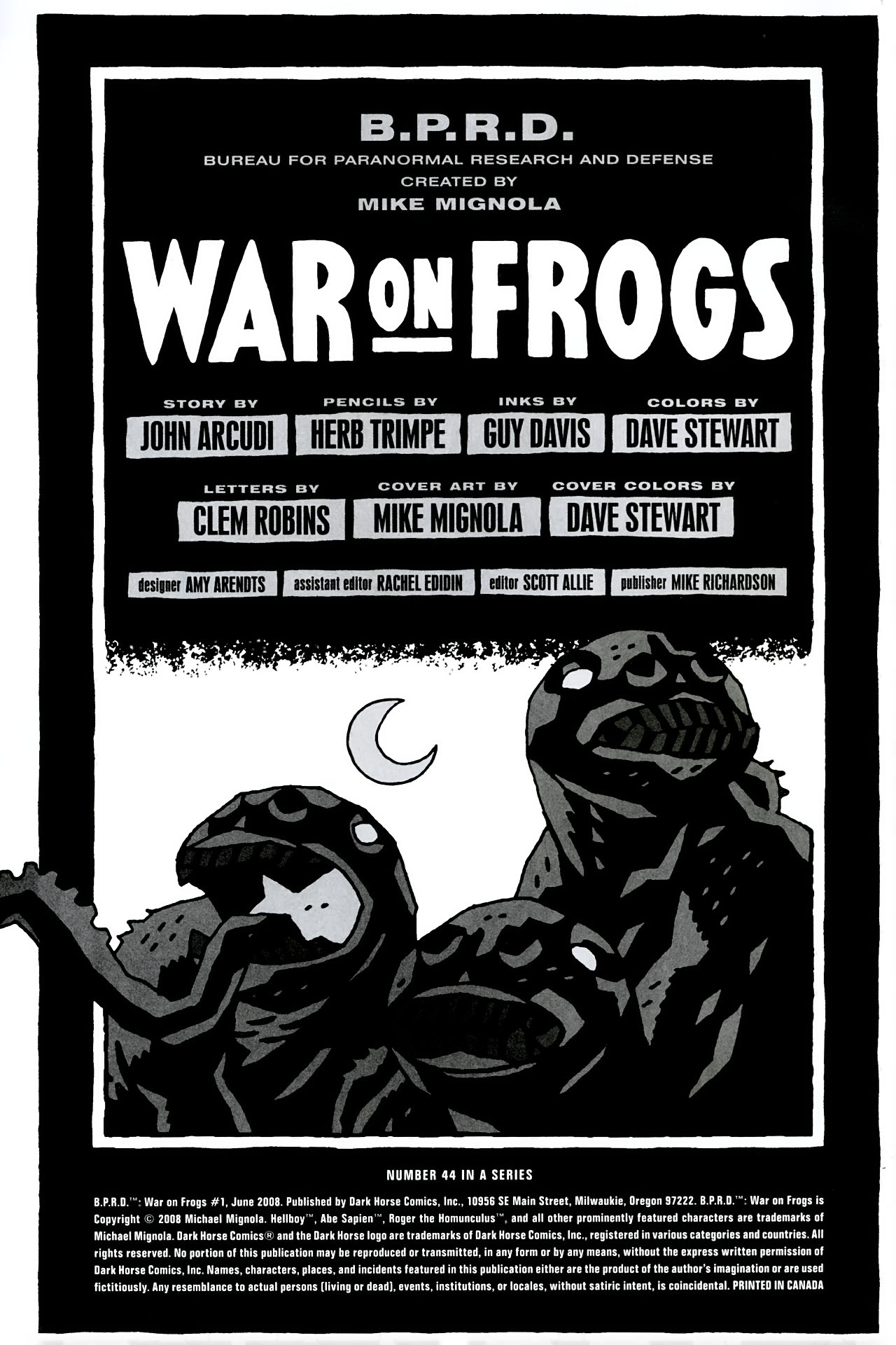 Read online B.P.R.D.: War on Frogs comic -  Issue #1 - 2
