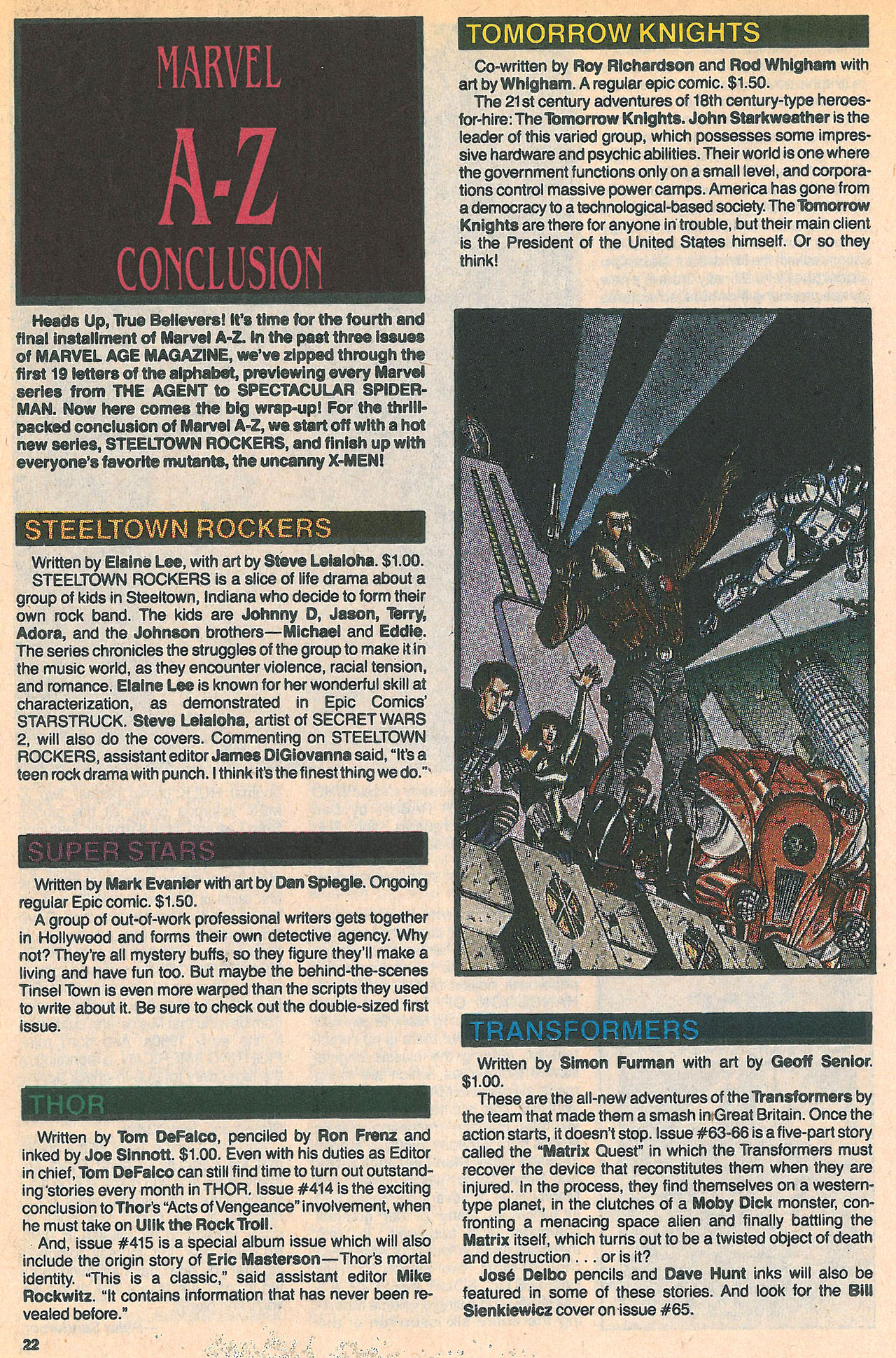 Read online Marvel Age comic -  Issue #85 - 23