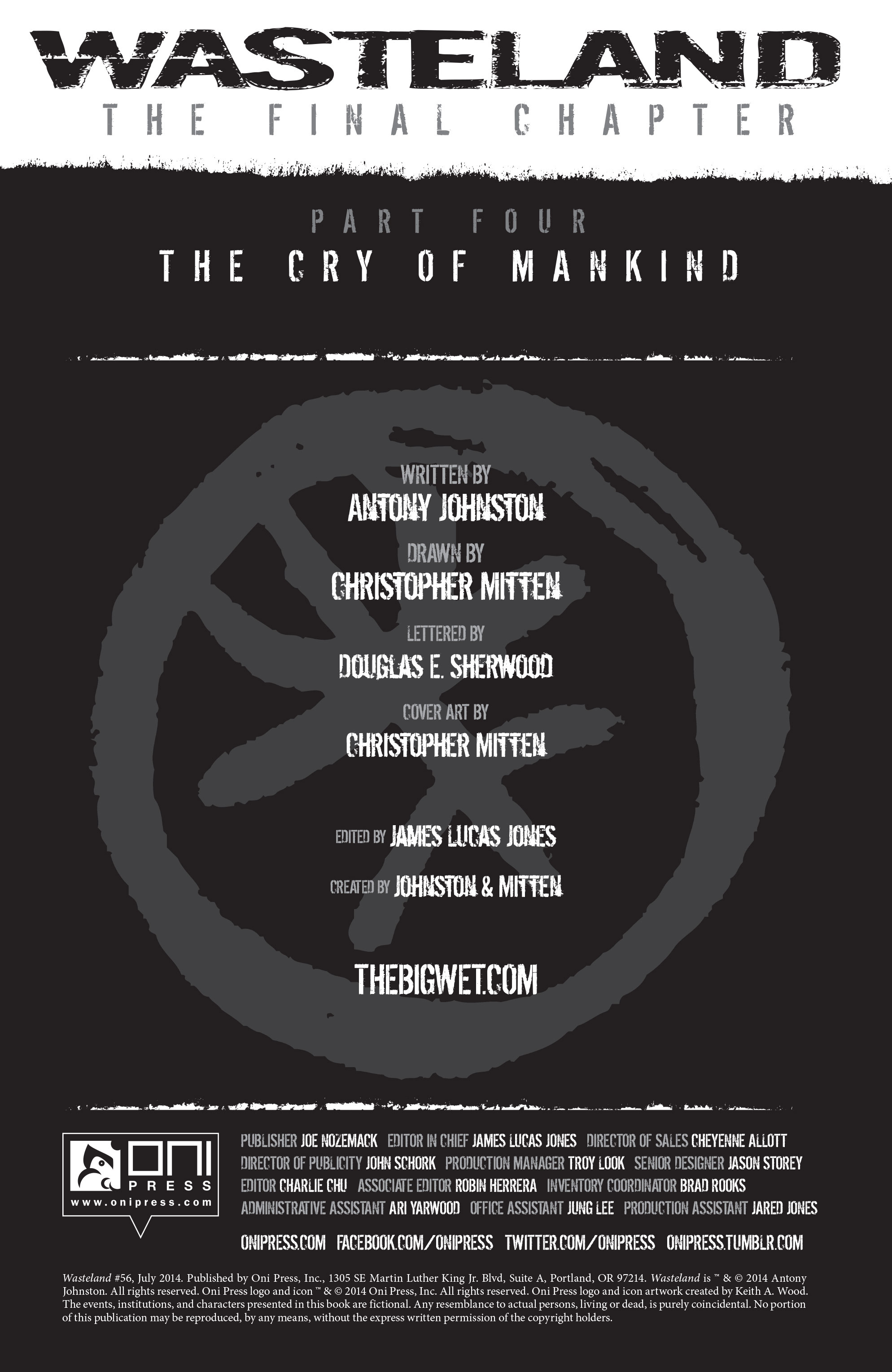 Read online Wasteland (2006) comic -  Issue #56 - 2