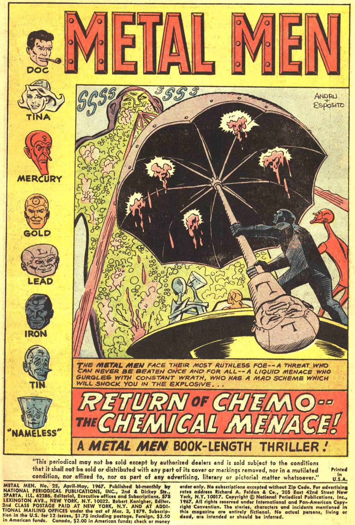 Read online Metal Men (1963) comic -  Issue #25 - 3