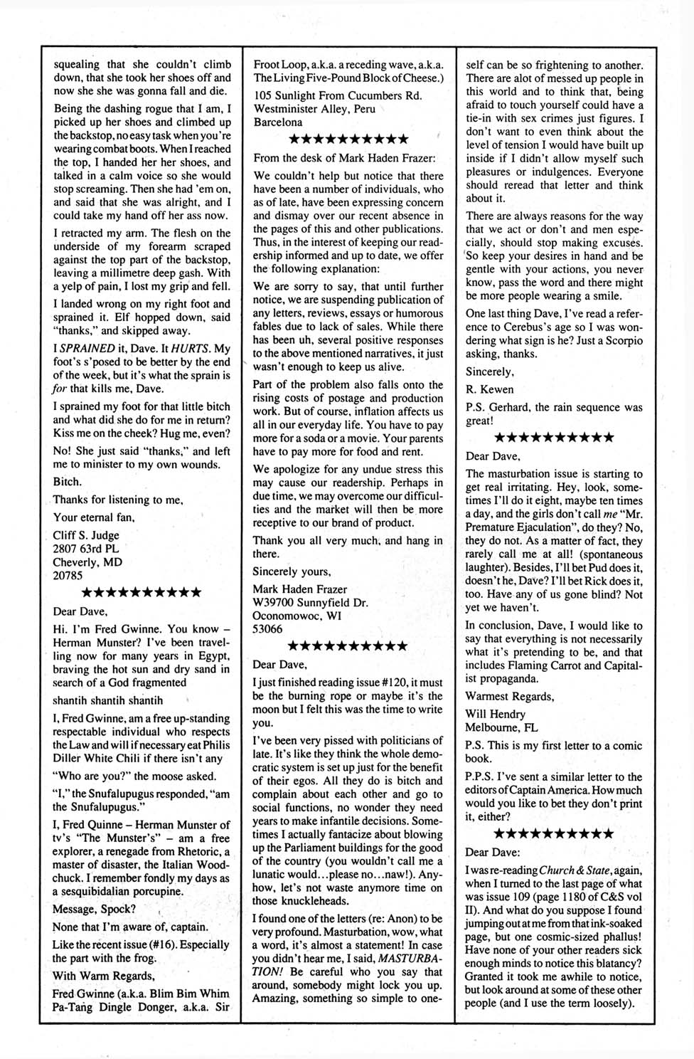 Cerebus Issue #124 #123 - English 24