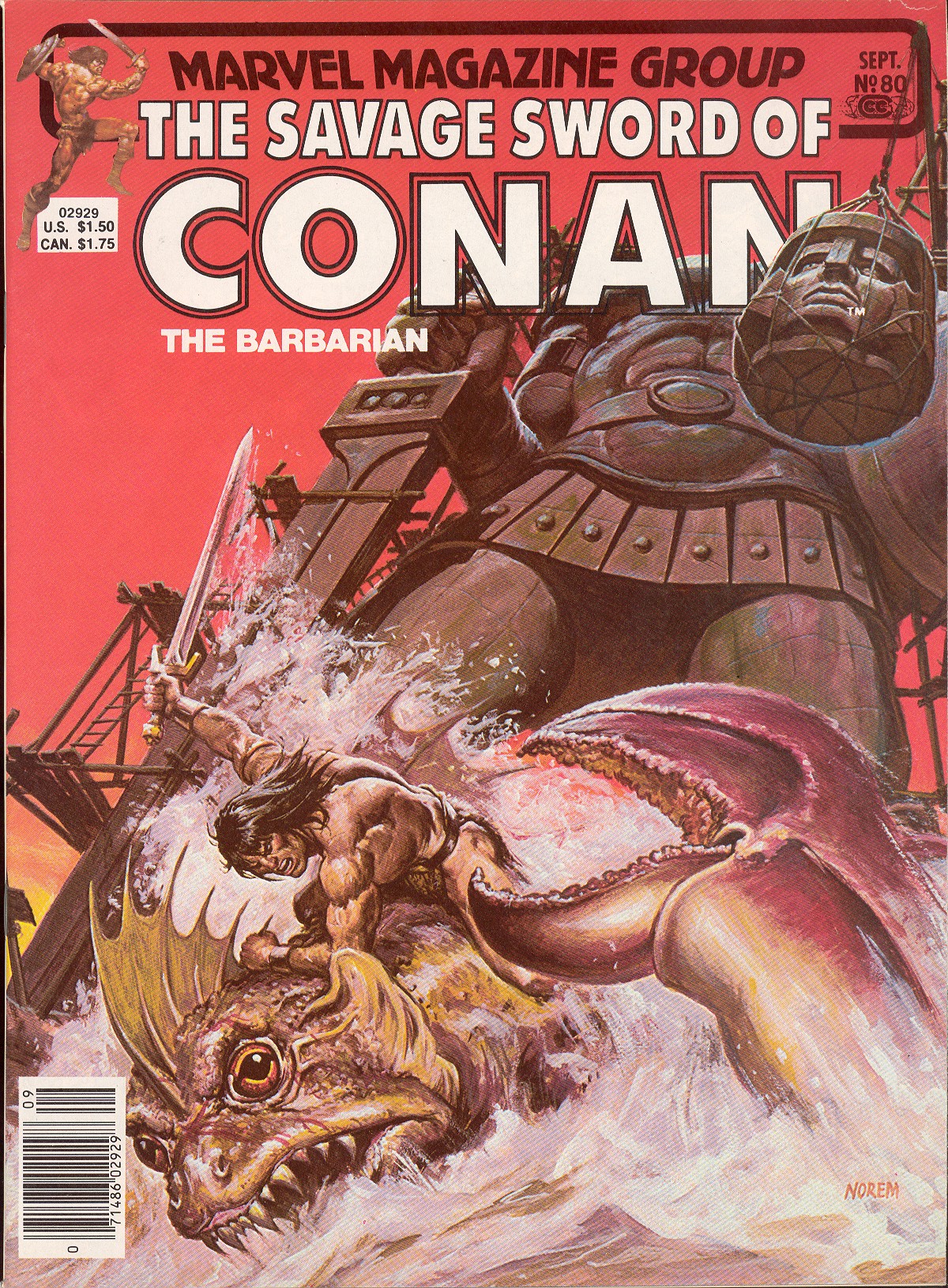 Read online The Savage Sword Of Conan comic -  Issue #80 - 1