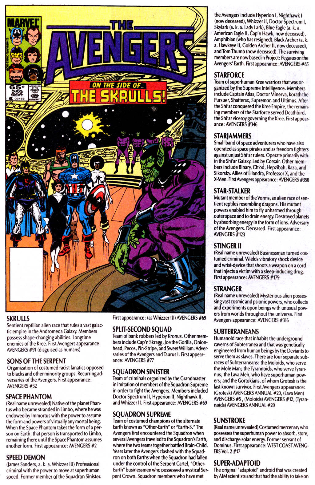 Read online The Avengers Log comic -  Issue # Full - 44