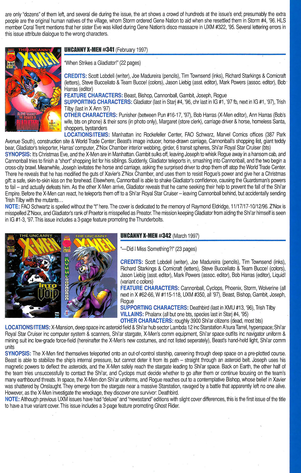 Read online Official Index to the Marvel Universe comic -  Issue #9 - 47