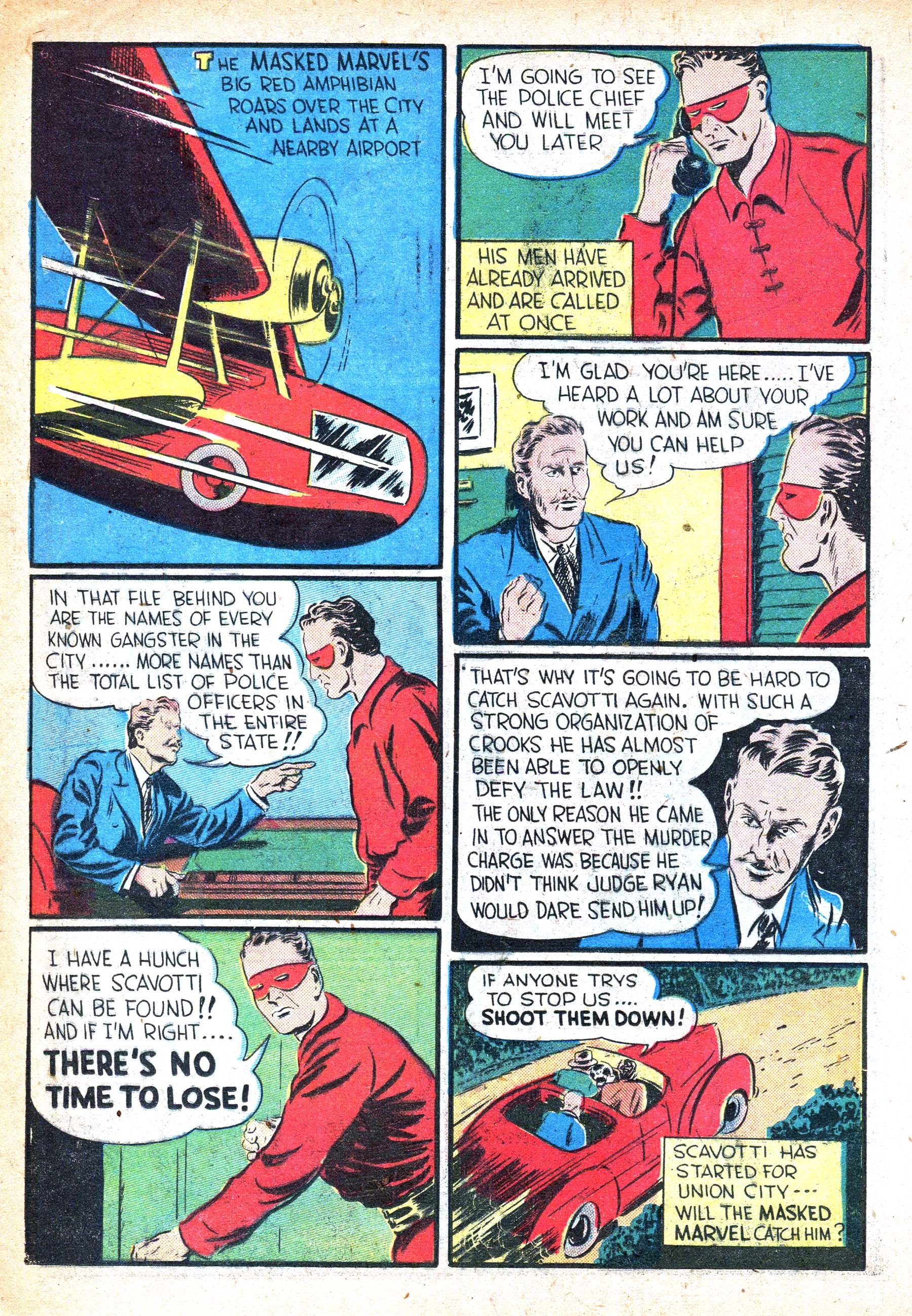 Read online Masked Marvel comic -  Issue #1 - 28