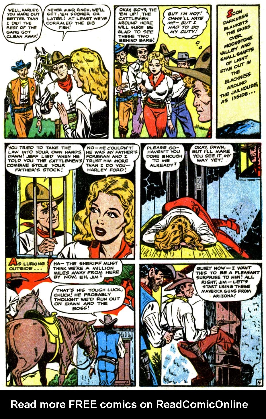 Read online Cowgirl Romances (1950) comic -  Issue #3 - 7
