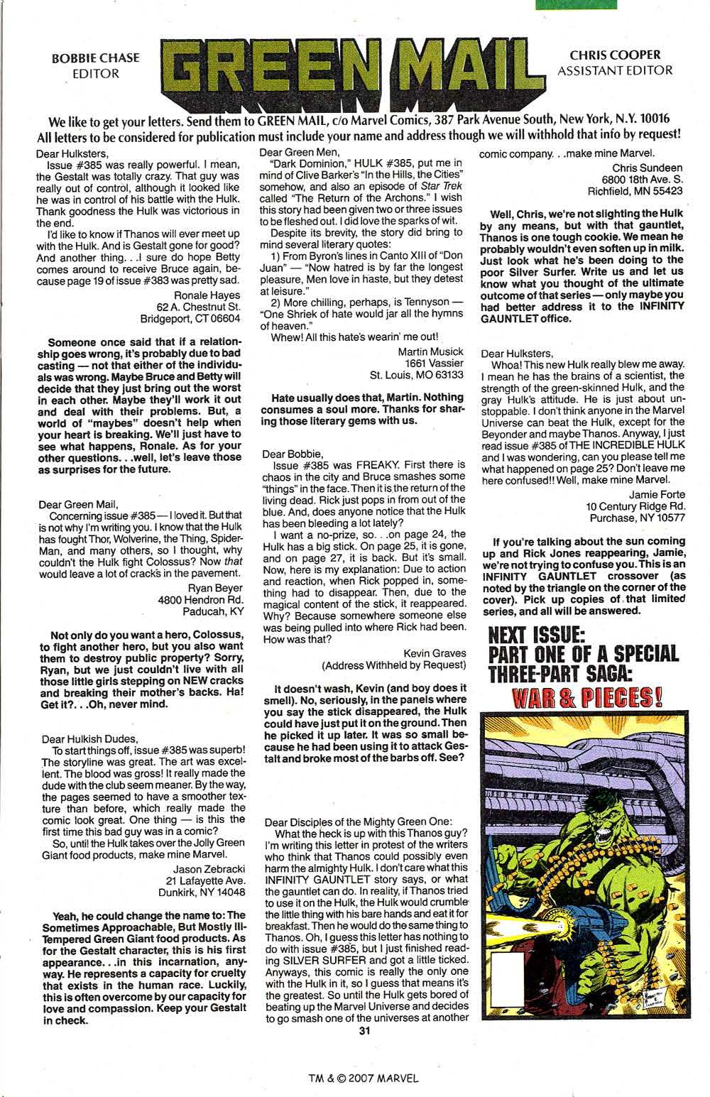 Read online The Incredible Hulk (1968) comic -  Issue #389 - 33