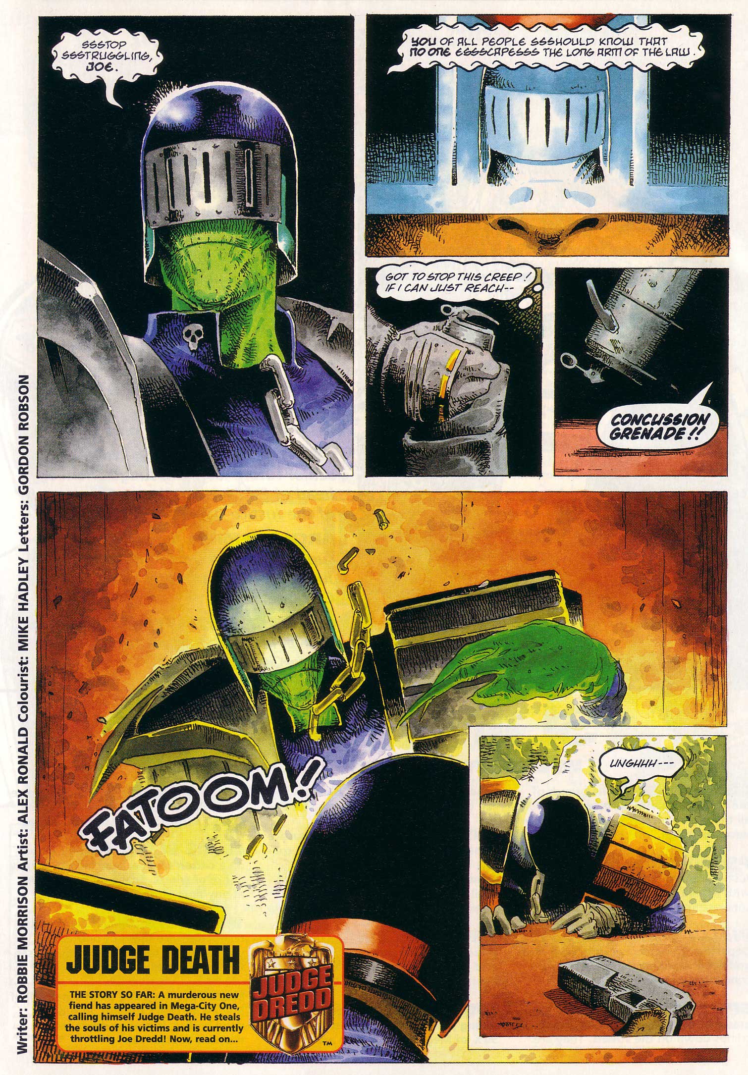 Read online Judge Dredd Lawman of the Future comic -  Issue #9 - 4