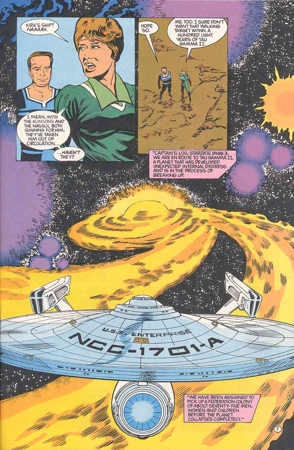 Read online Star Trek (1989) comic -  Issue #7 - 7