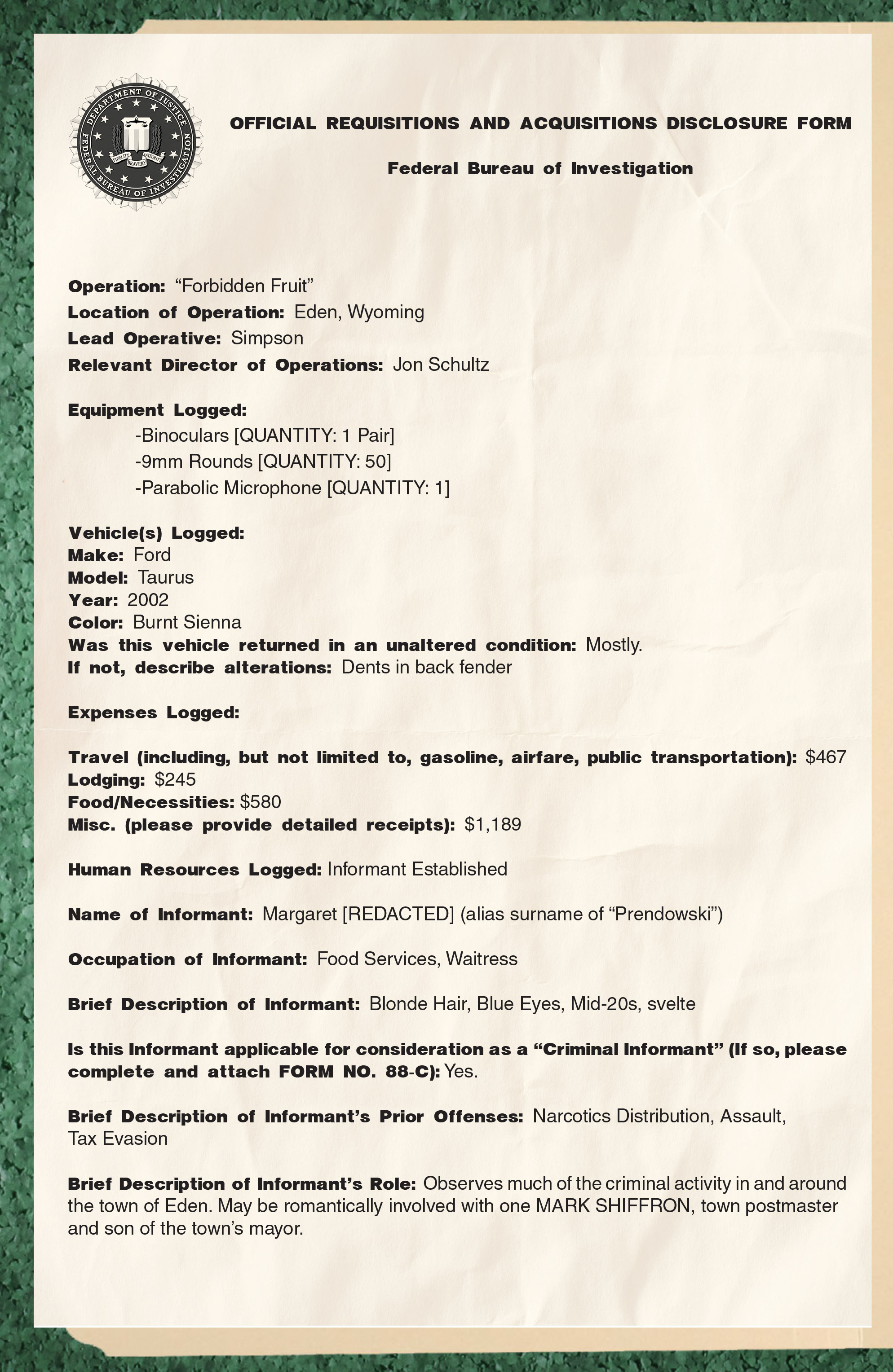 Read online Postal: FBI Dossier comic -  Issue # Full - 8