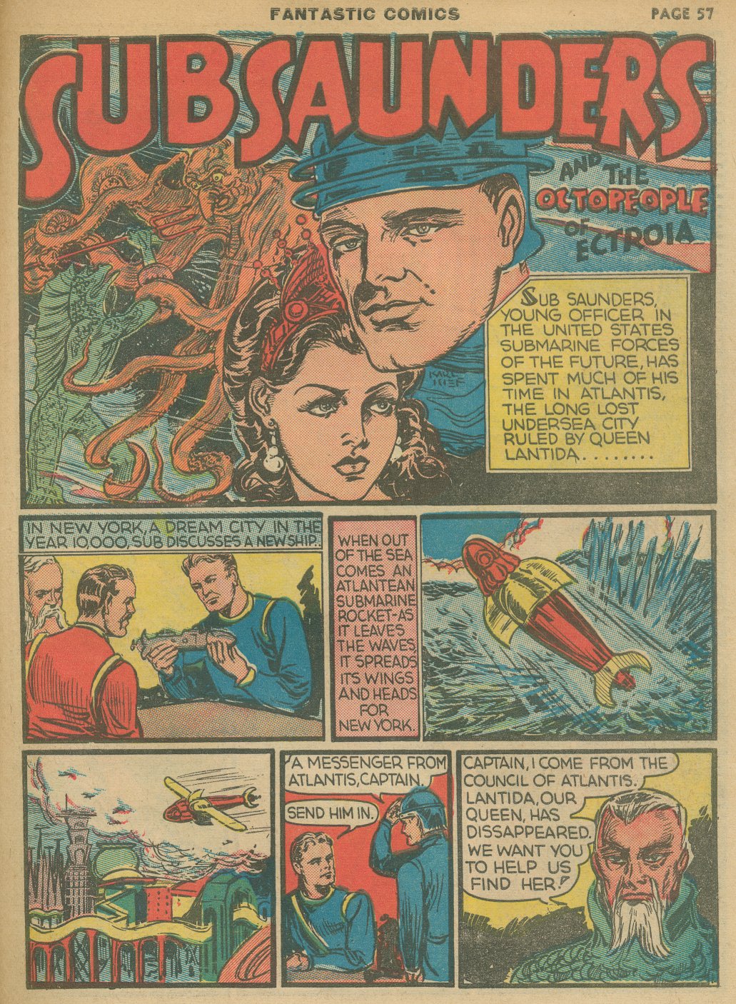 Read online Fantastic Comics comic -  Issue #8 - 59