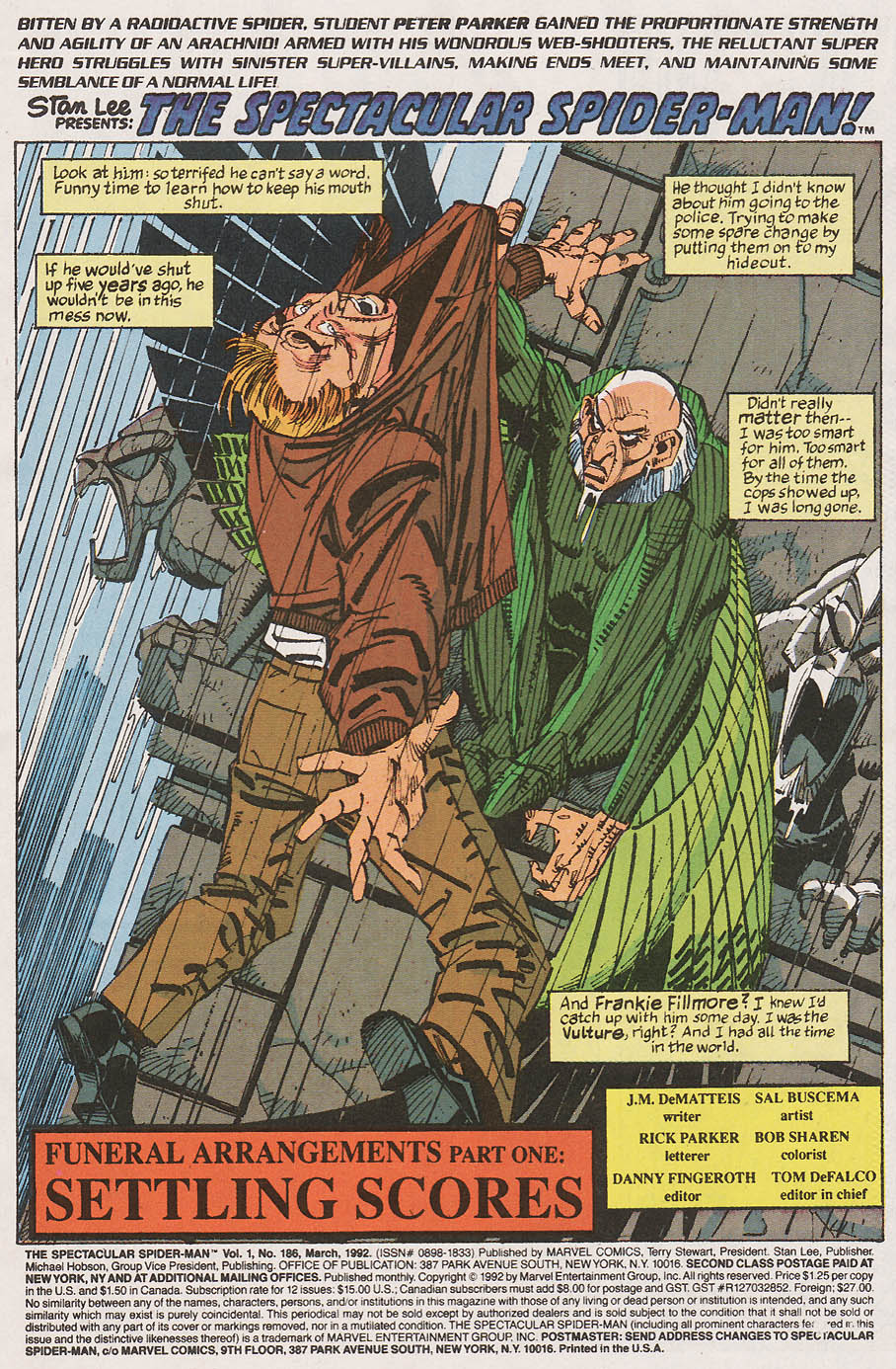 Read online The Spectacular Spider-Man (1976) comic -  Issue #186 - 2