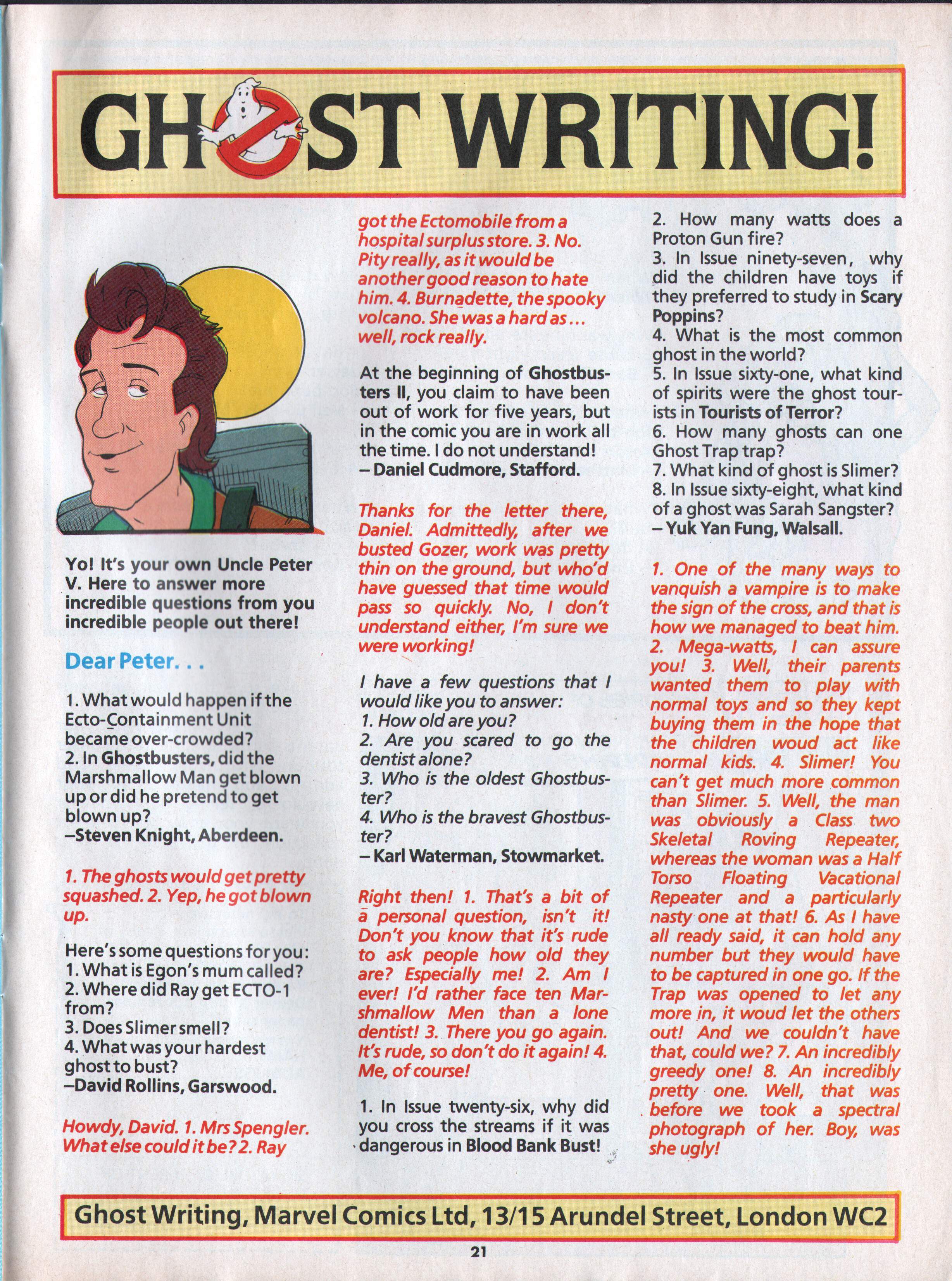 Read online The Real Ghostbusters comic -  Issue #116 - 14