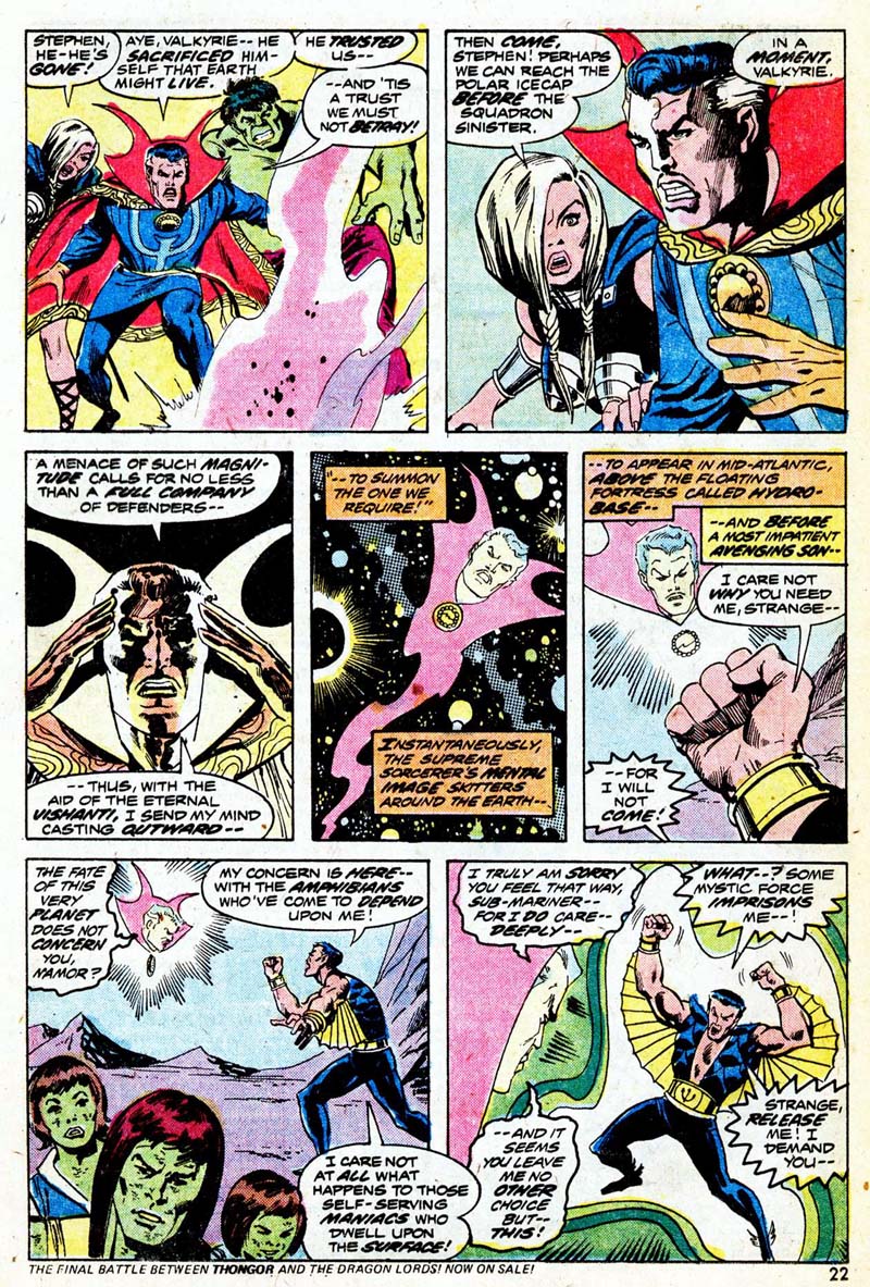 Read online The Defenders (1972) comic -  Issue #13 - 14