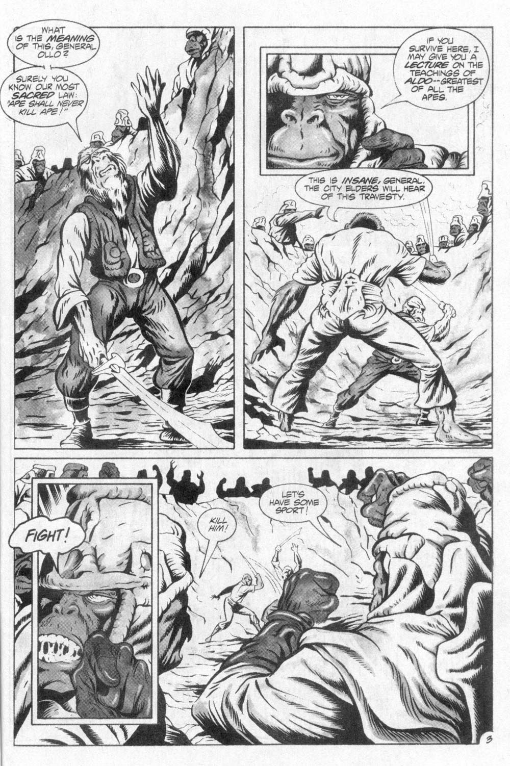 Read online Planet of the Apes (1990) comic -  Issue #1 - 7
