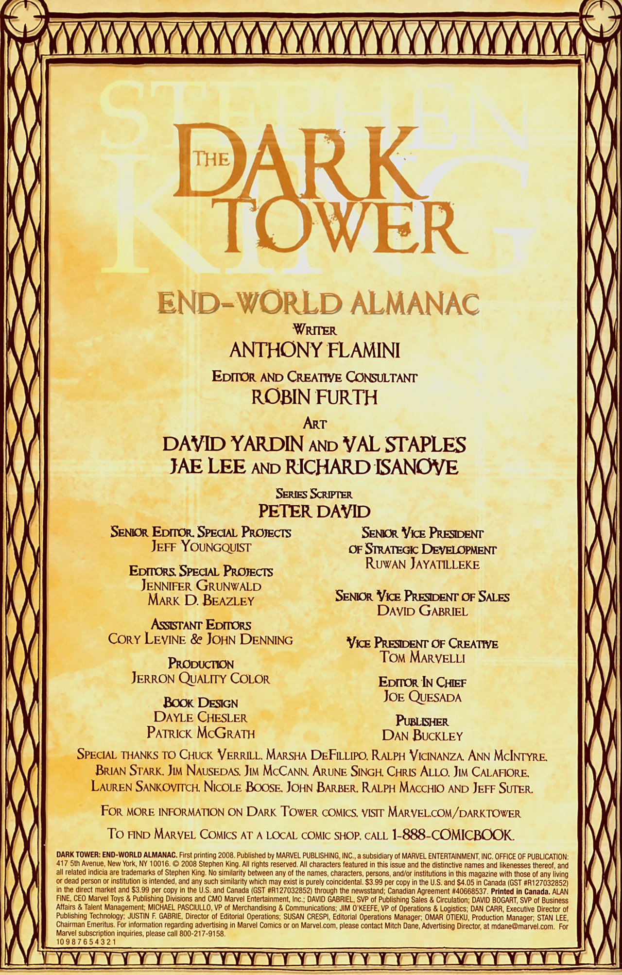 Read online Dark Tower: End-World Almanac comic -  Issue # Full - 2