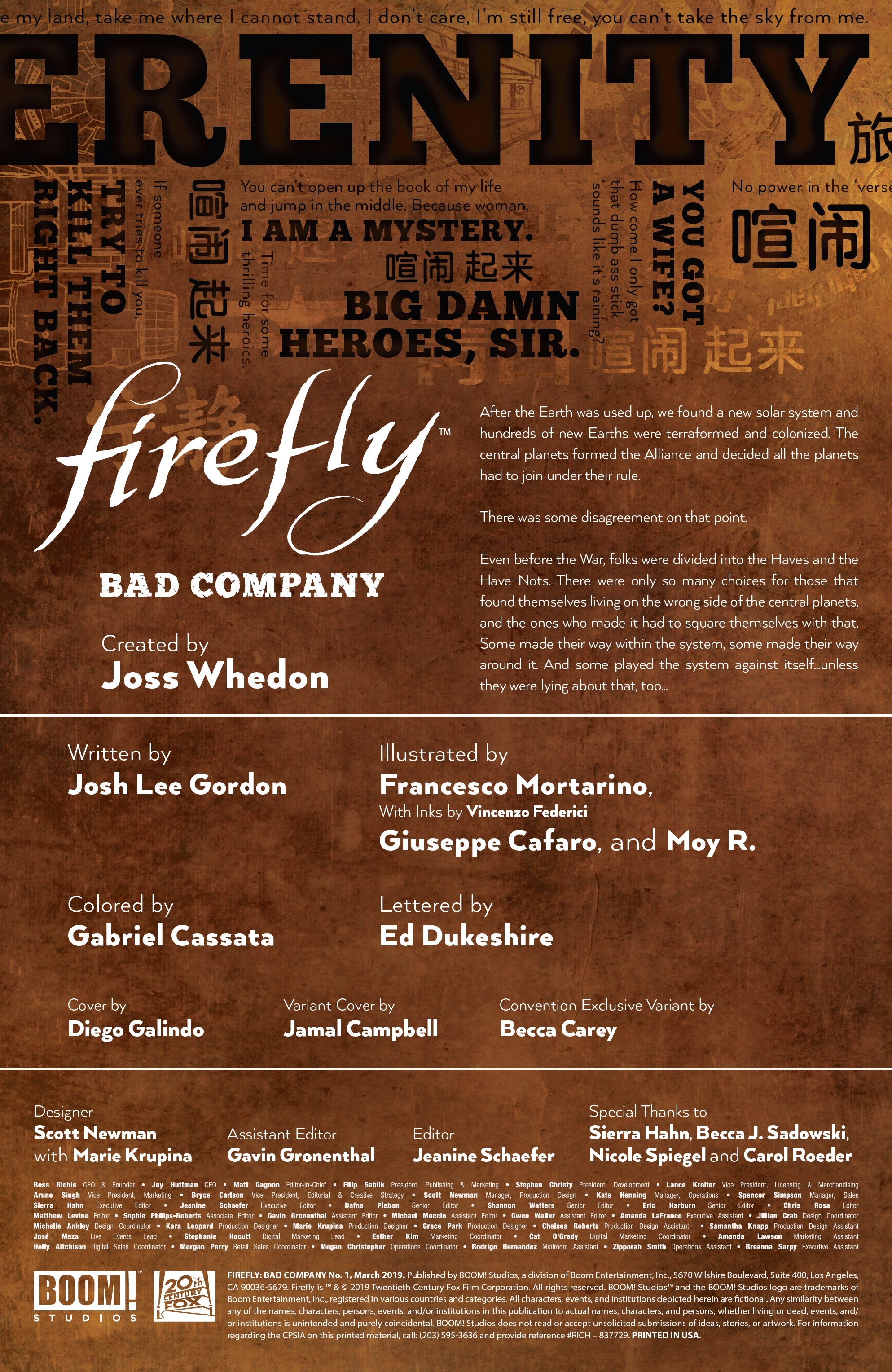 Read online Firefly: Bad Company comic -  Issue # Full - 2