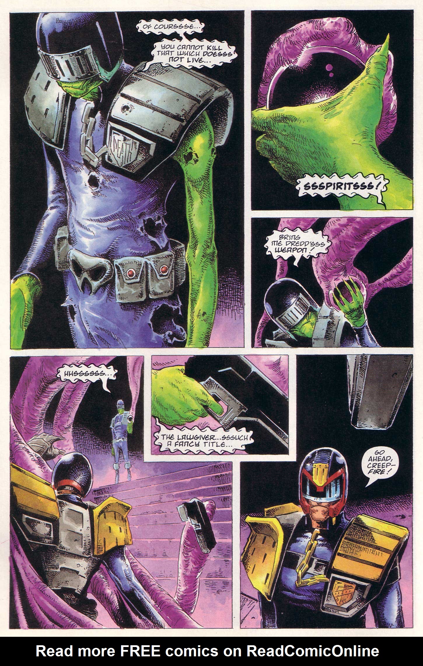 Read online Judge Dredd Lawman of the Future comic -  Issue #8 - 11