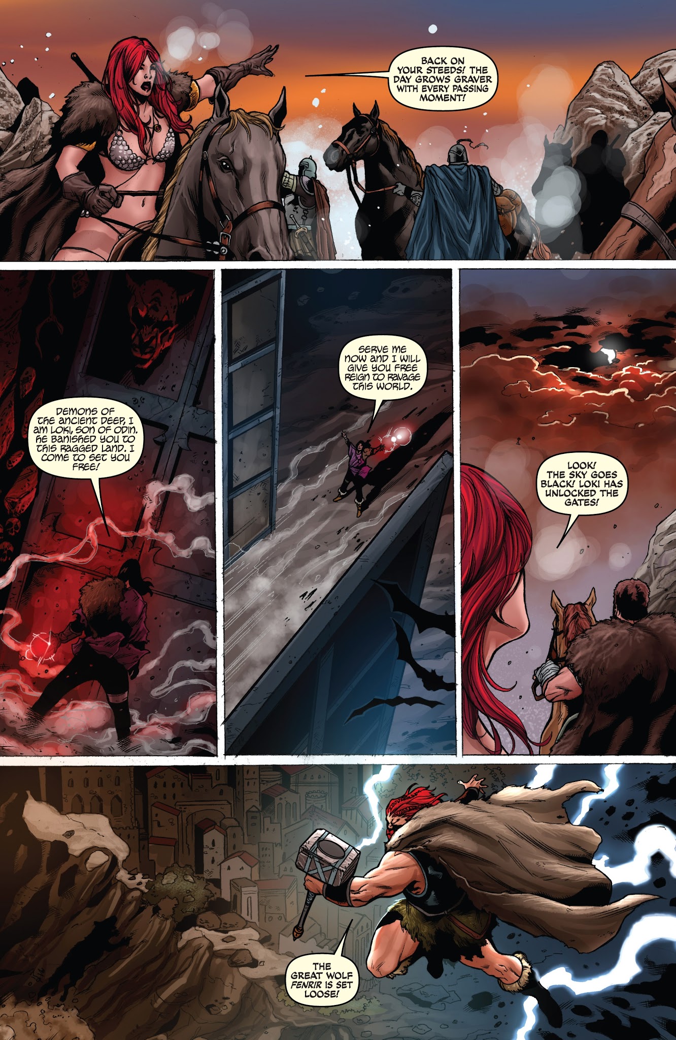Read online Red Sonja: Revenge of the Gods comic -  Issue #4 - 5