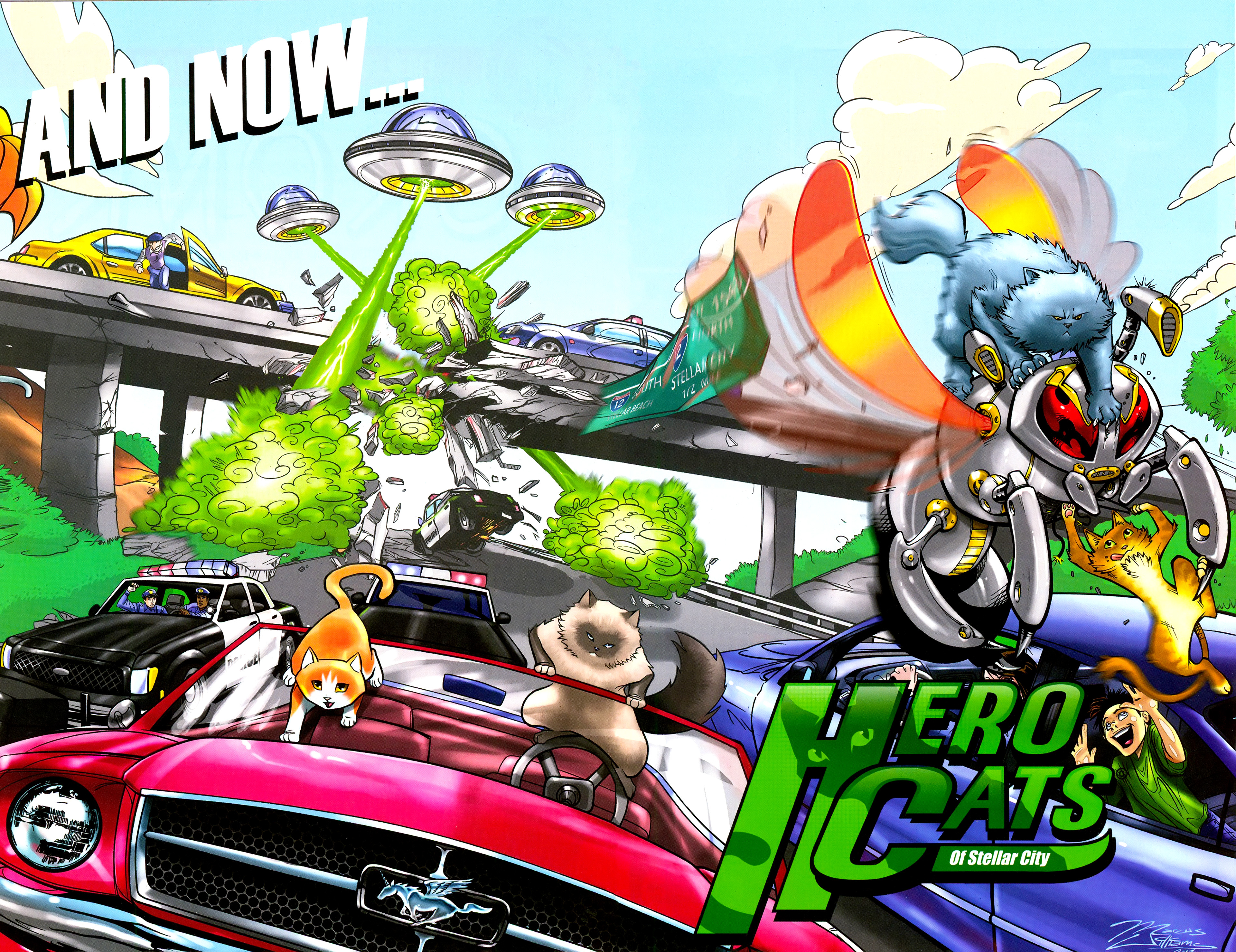 Read online Free Comic Book Day 2015 comic -  Issue # Gronk-Hero Cats - 16