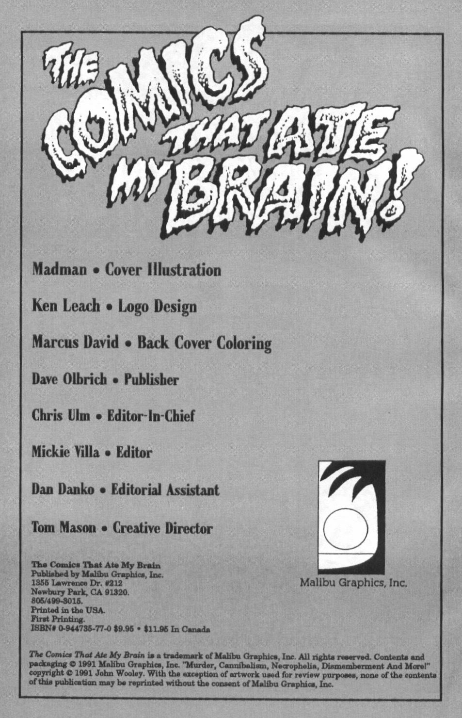 Read online The Comics That Ate My Brain! comic -  Issue # TPB - 4