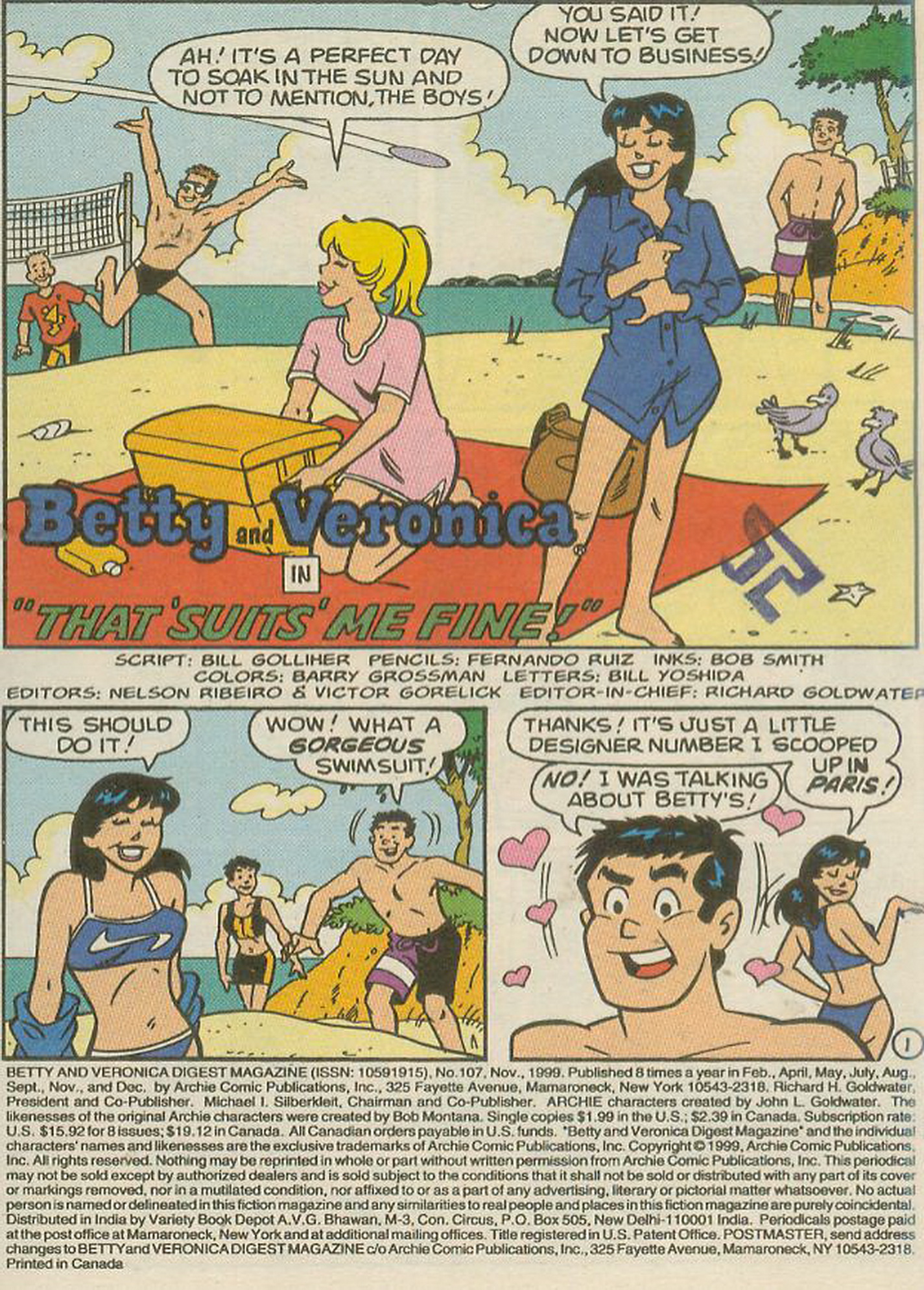 Read online Betty and Veronica Digest Magazine comic -  Issue #107 - 3